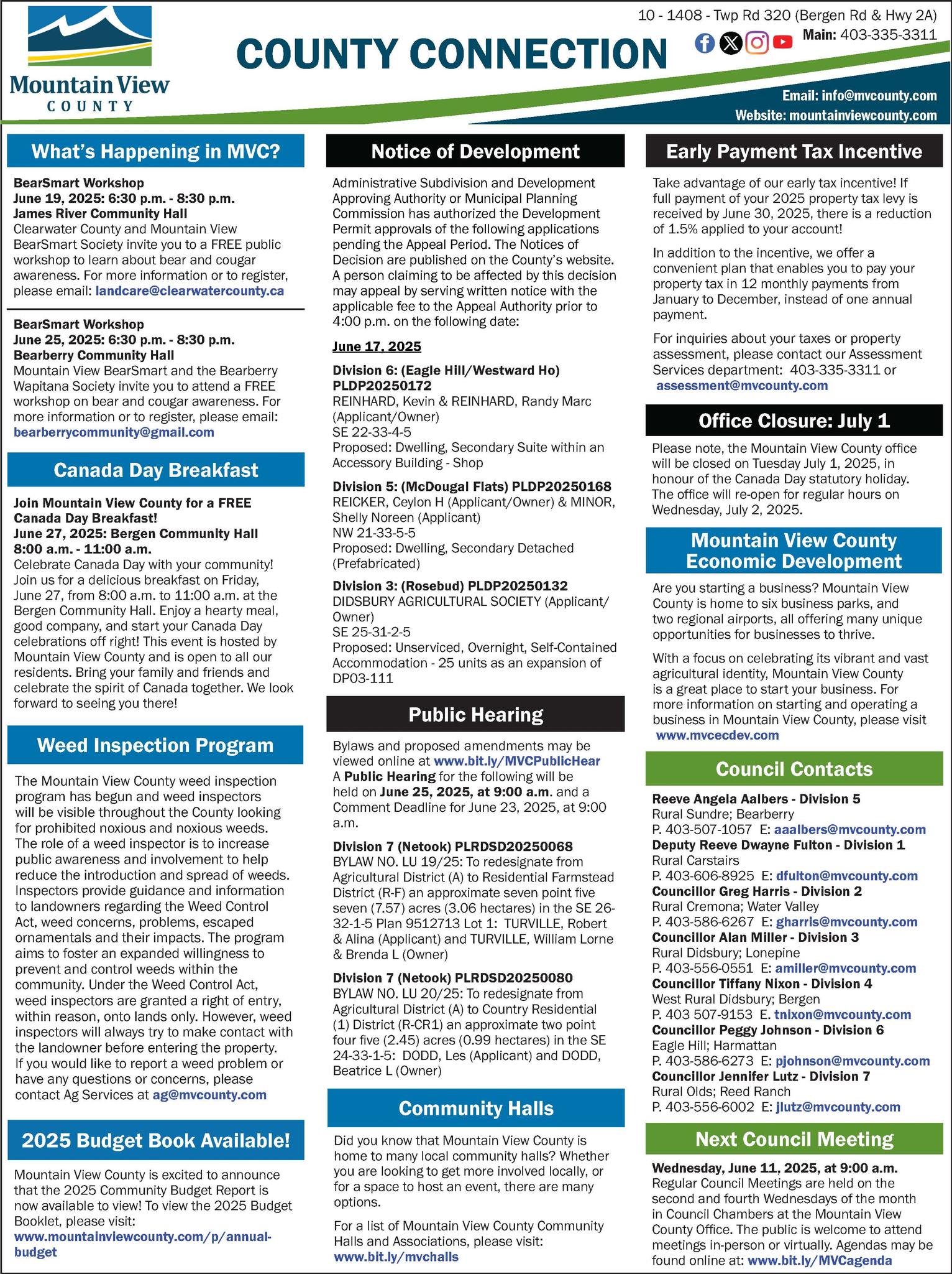 Mountain - Here's this week's edition of the #mountainviewcounty County ...