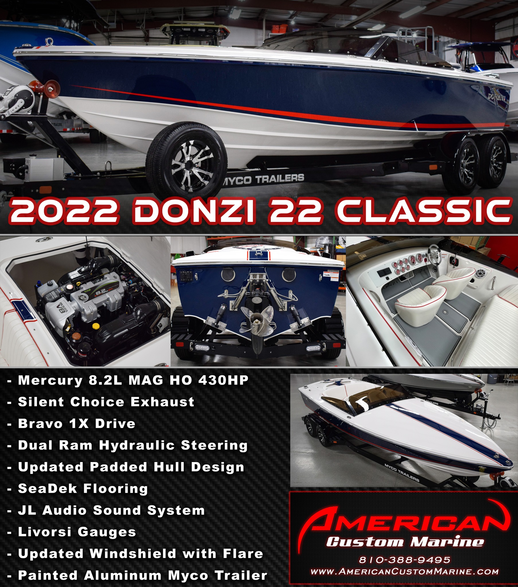 2000 Donzi Classic 22 with Mercuiser 502 Mag MPI for sale