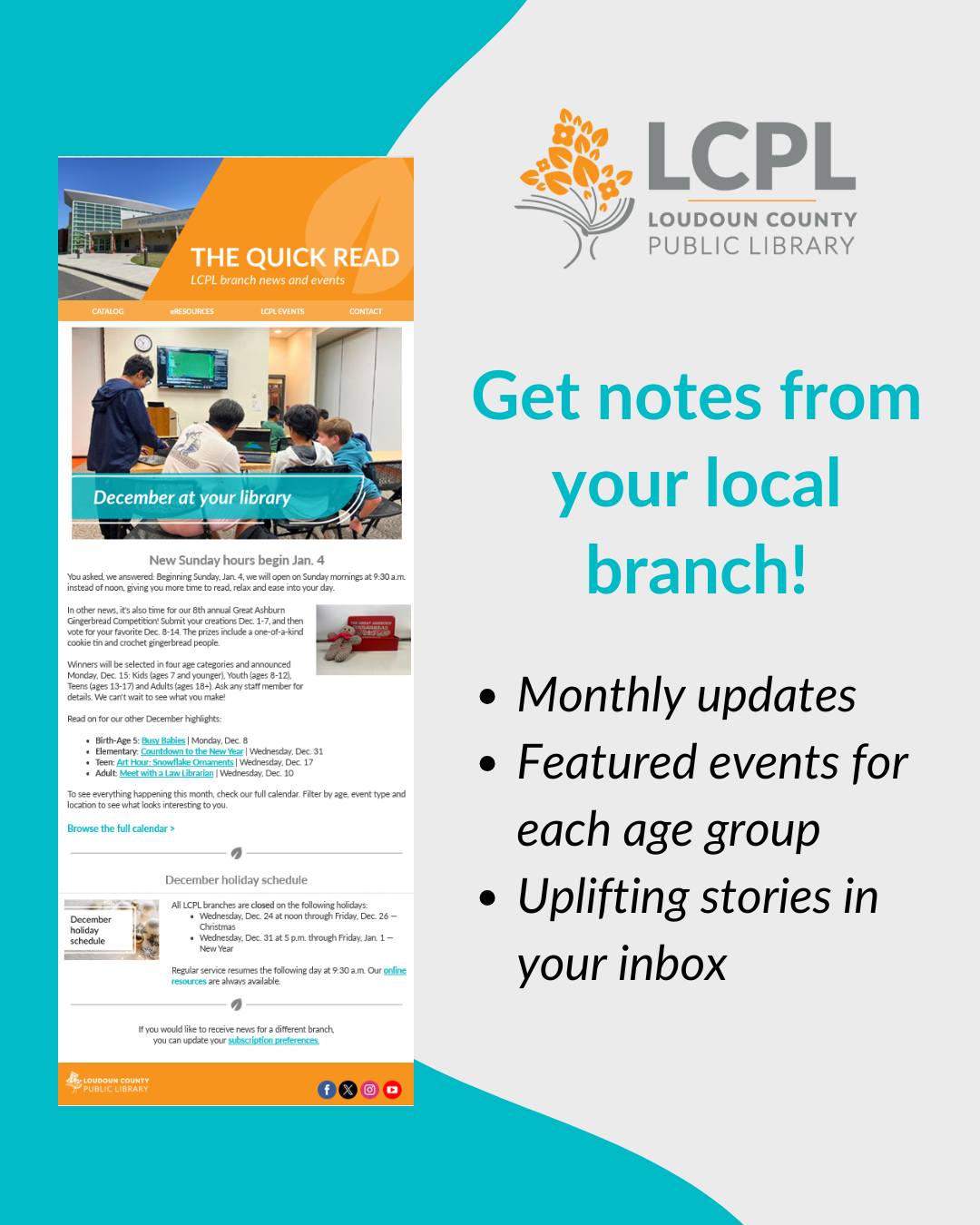 Gum - Receive monthly updates from your local branch! Our newsletters ...