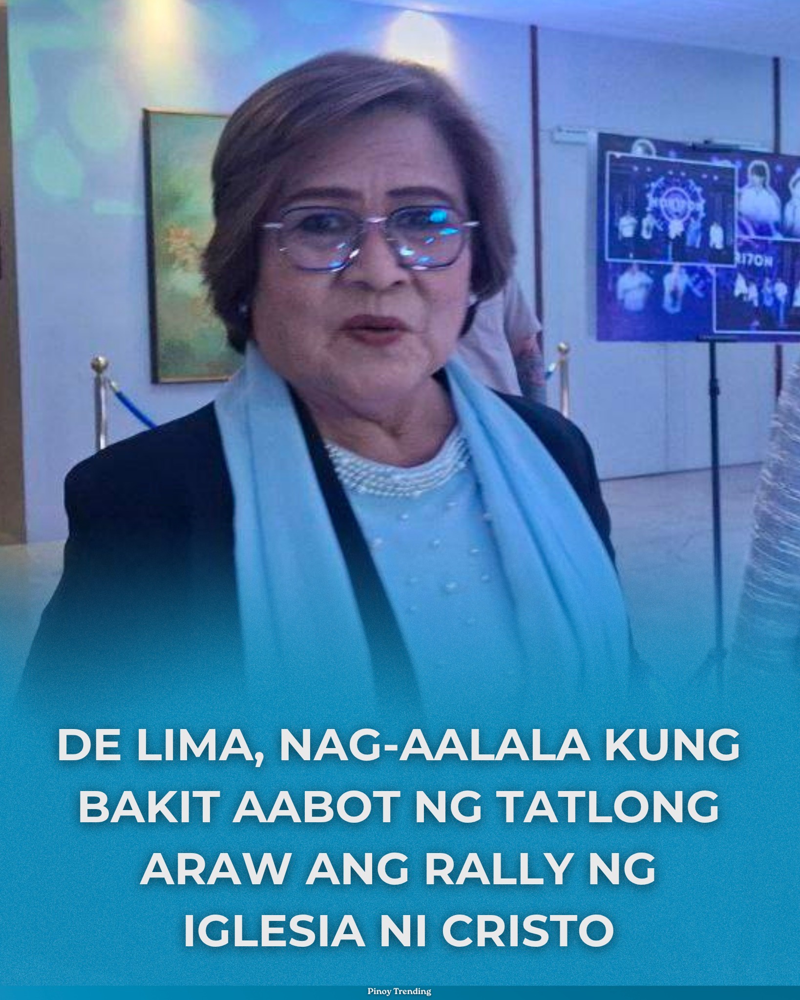 Pinoy - DE LIMA, NAG-AALALA KUNG BAKIT AABOT NG TATLONG ARAW ANG RALLY ...