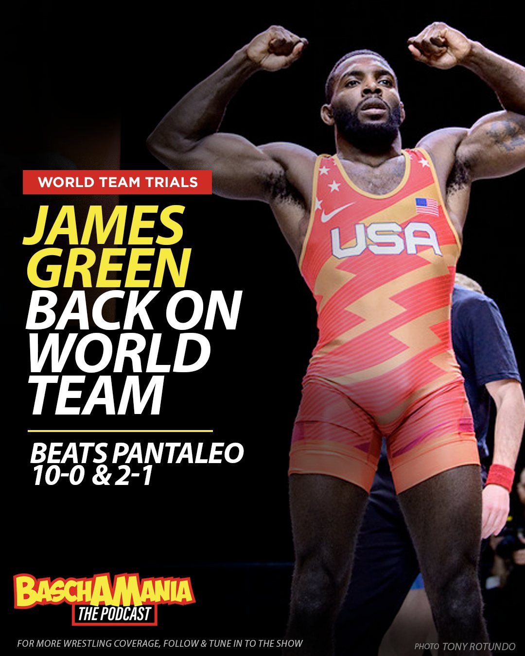James Green defeated Kannon Webster, 5-3, to win the 74 kg U.S.