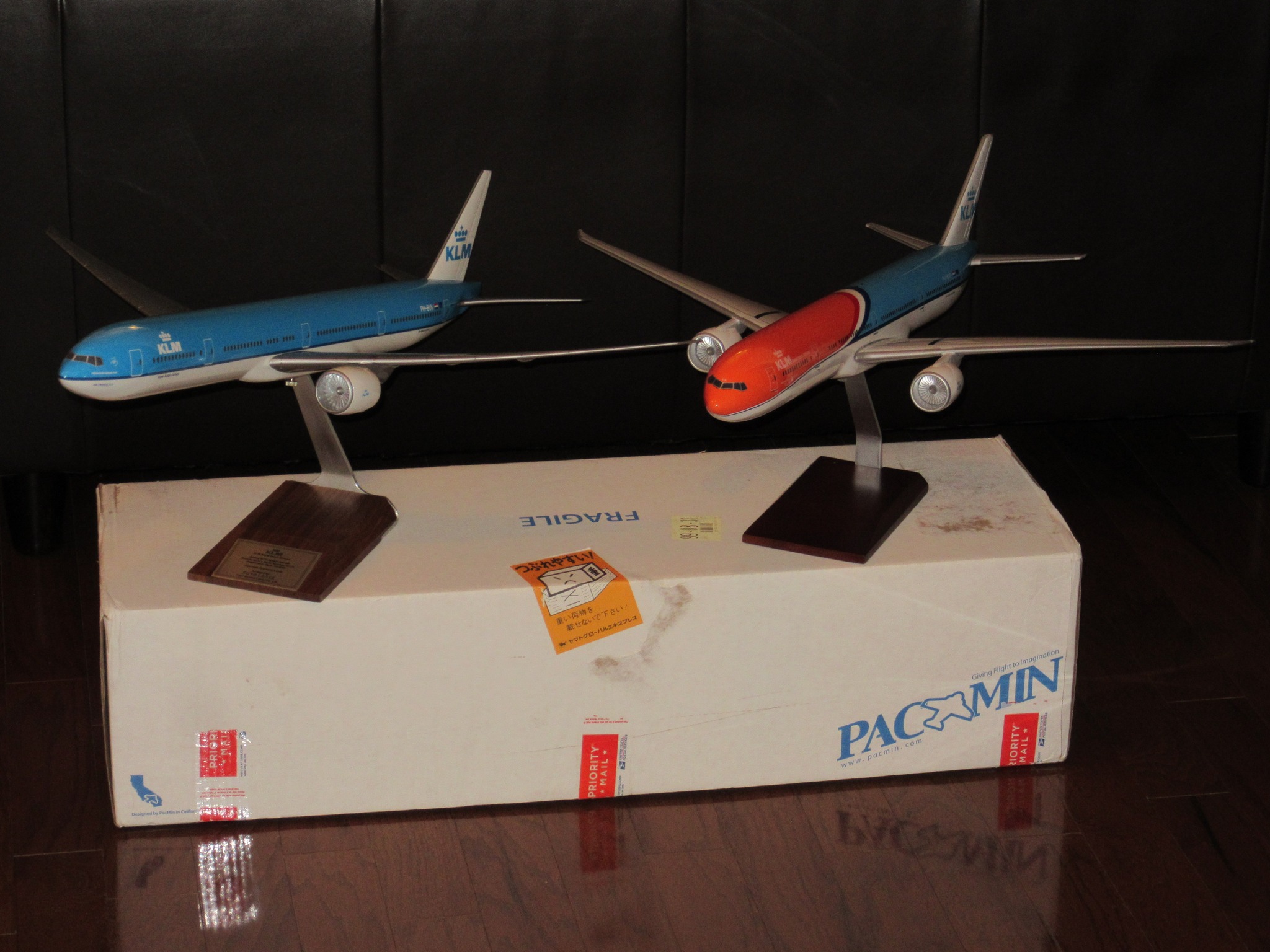 KLM 777-300ER model. 1:100th scale. Made by PacMin in the USA