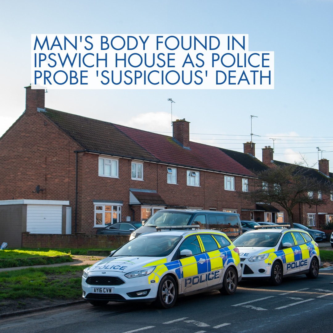 Ipswich - Some sad news this afternoon. The body of a man has been ...