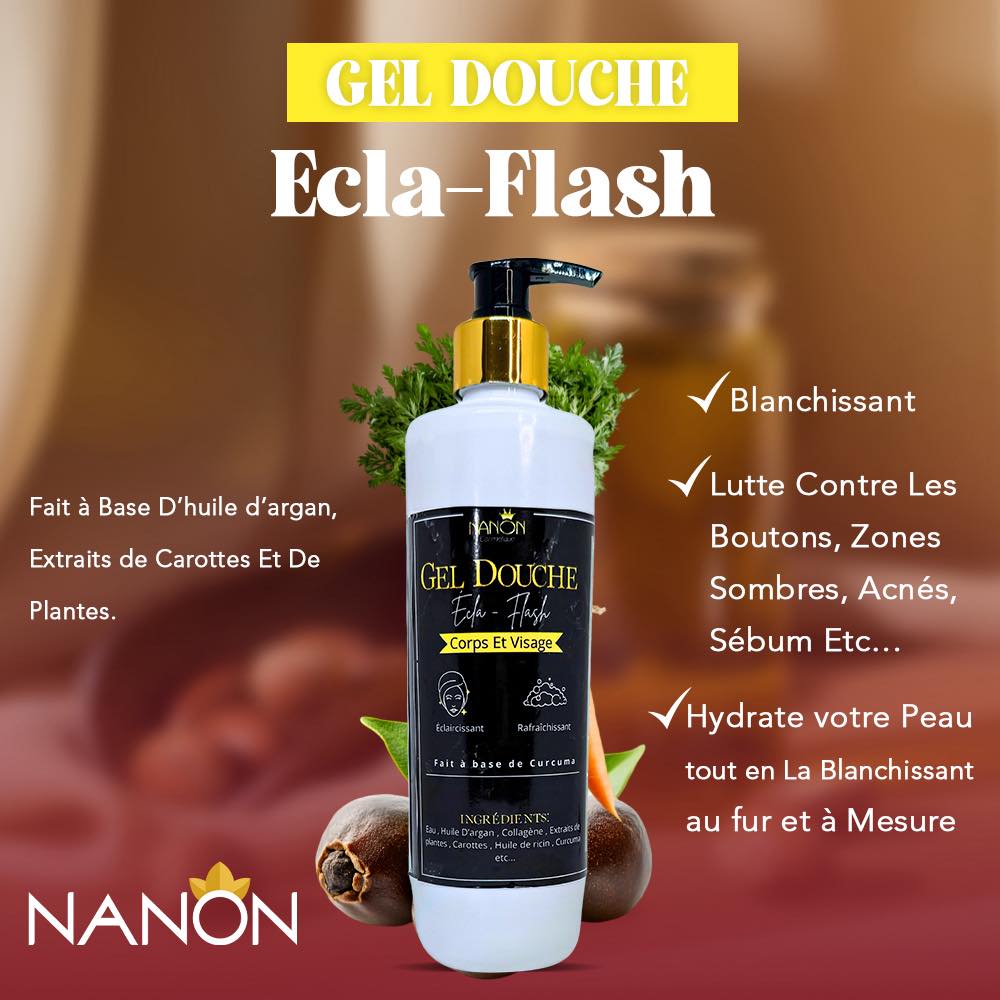 Gel Douche Blanchissant Alpha Arbutin – Hydratant, Nettoyant En Profondeur, 100% Naturel, Parfum Plantes