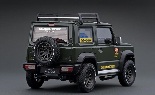 We are now developing 1/18 scale SUZUKI Jimny SIERRA & Jimny (JA11