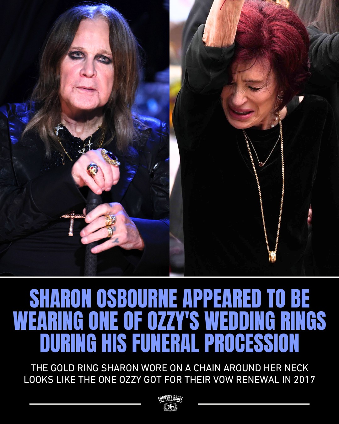 Country - During Ozzy Osbourne's funeral procession on July 30th, his ...