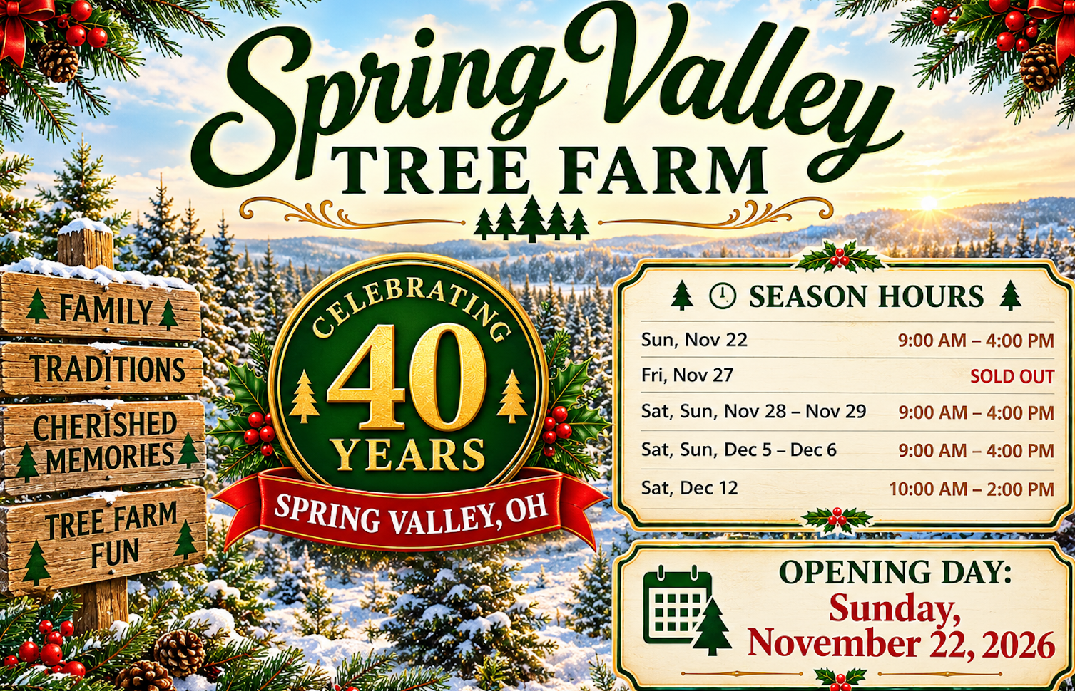 Spring Valley Tree Farm Ohio | Spring Valley OH