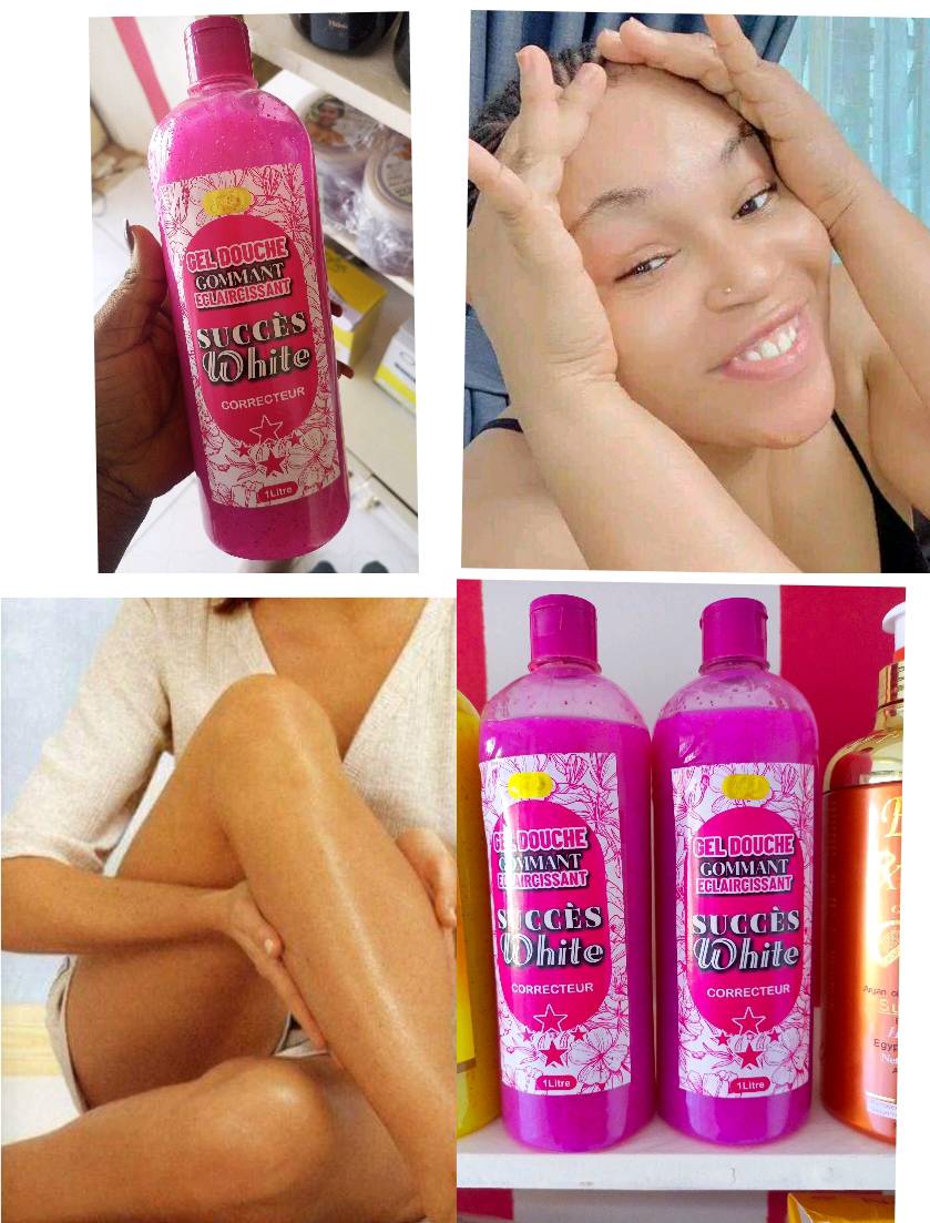 LOT De 5 Gels Douche Éclaircissants SUCCES WHITE OPEN WHITE - 1L Chacun - Soin Corps Visage