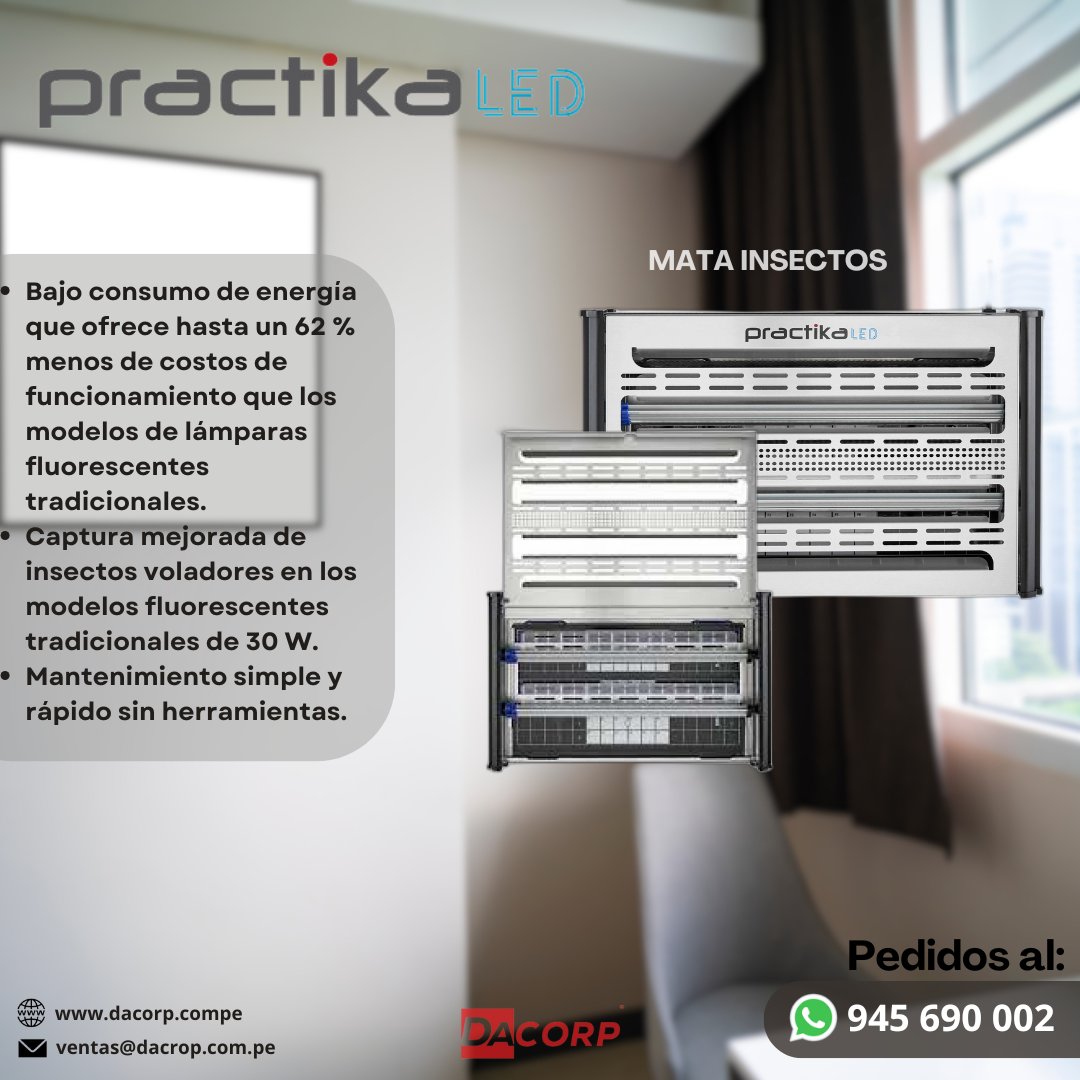 PRACTIKA LED Una trampa de luz LED para insectos eficaz y de fácil ...