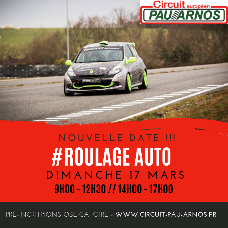 Circuit - 🏎️🏎️Dimanche 17 Mars : Roulage Auto au circuit Pau Arnos ! 🏎️ ...