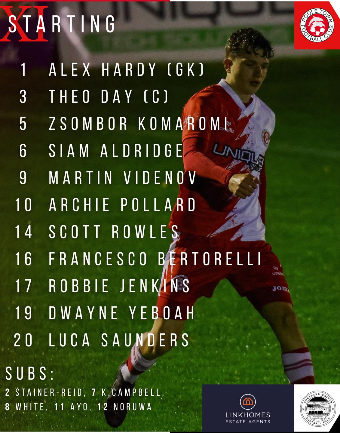 Poole - TEAM LINEUP!🔴⚪️ This evening’s young Dolphins to take on ...