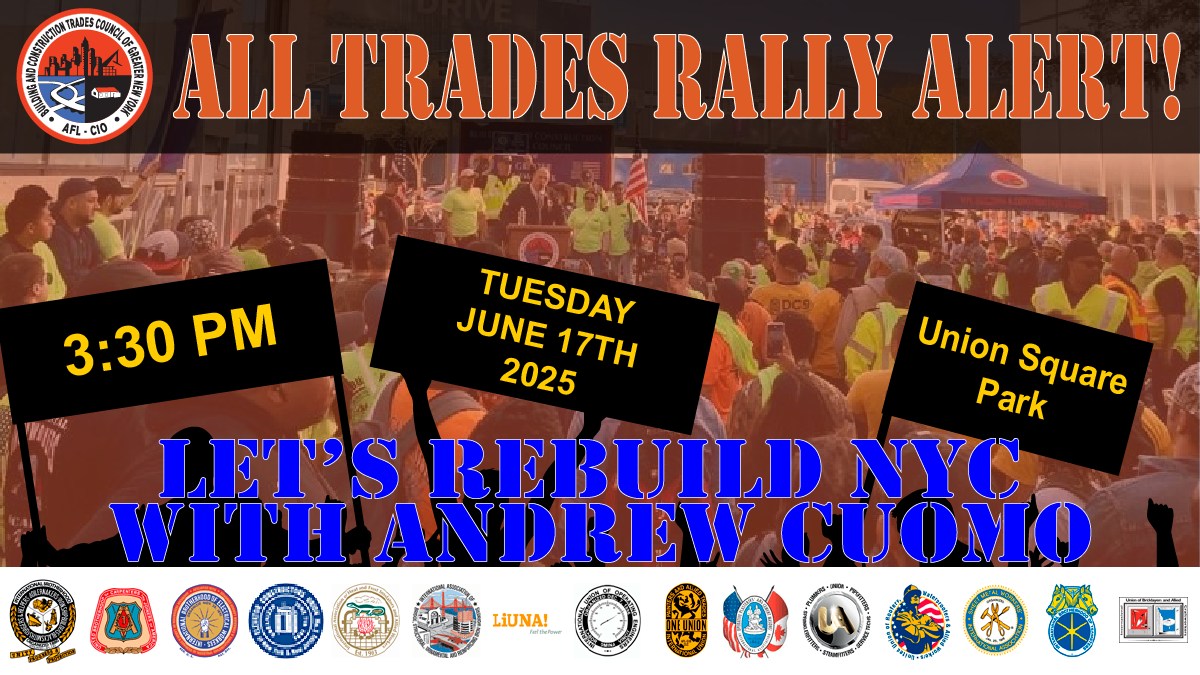Local #3 IBEW - 🚨 All Trades Rally in Union Square Park on... | Facebook