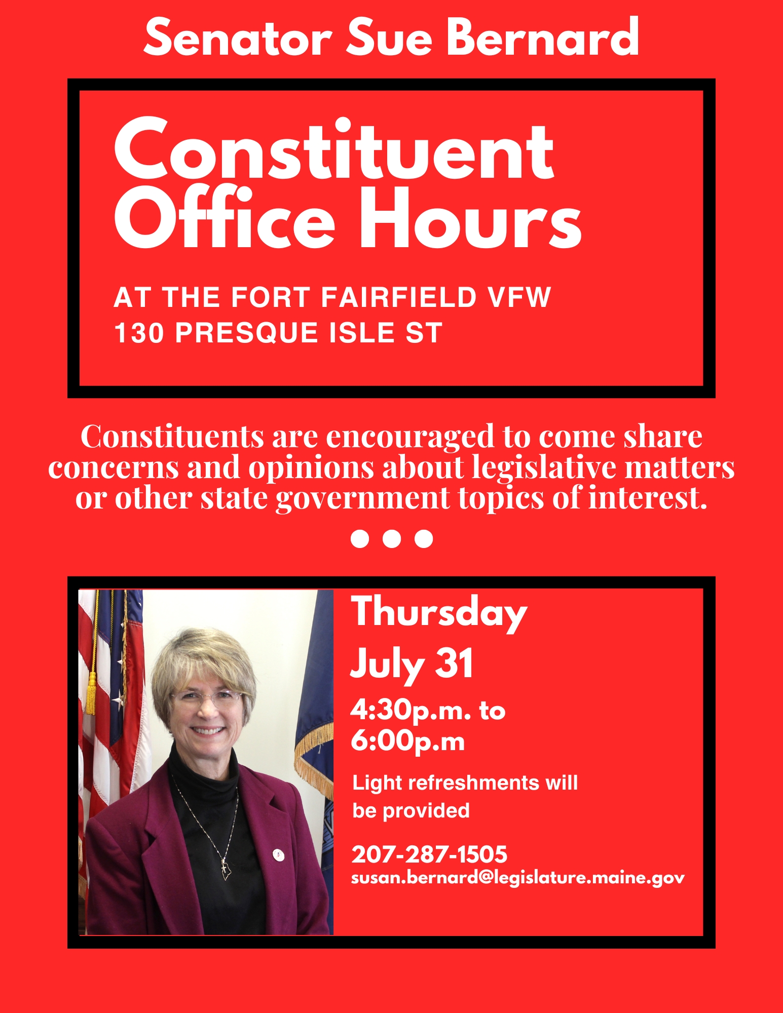 Senator Sue Bernard