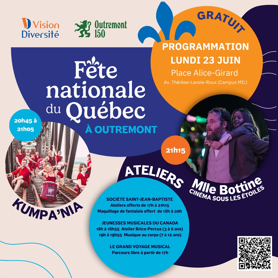 🎉 Le 23 juin à Outremont : une soirée... - Vision Diversité | Facebook