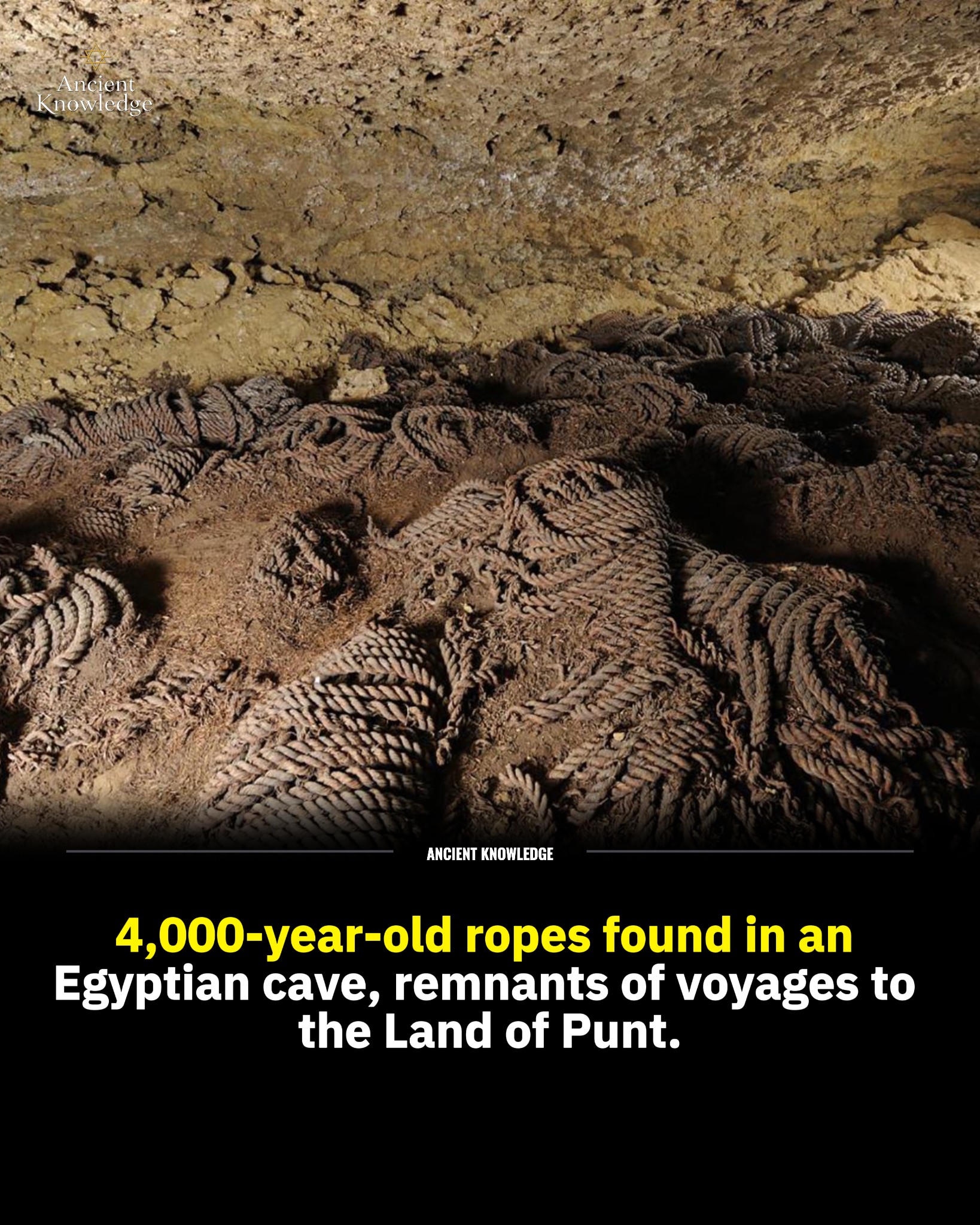 Ancient - In a cave at Mersa Gawasis on Egypt’s Red Sea coast ...