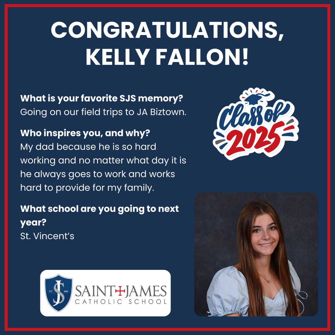 St. - Congratulations to our Class of 2025! We are so proud of you! # ...
