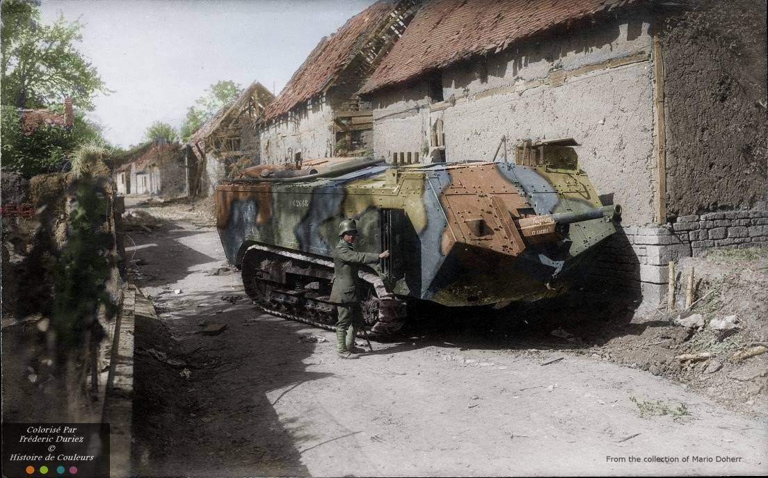 WW1 Colourised Photos - Saint Chamond Char capured by the Germans. On ...