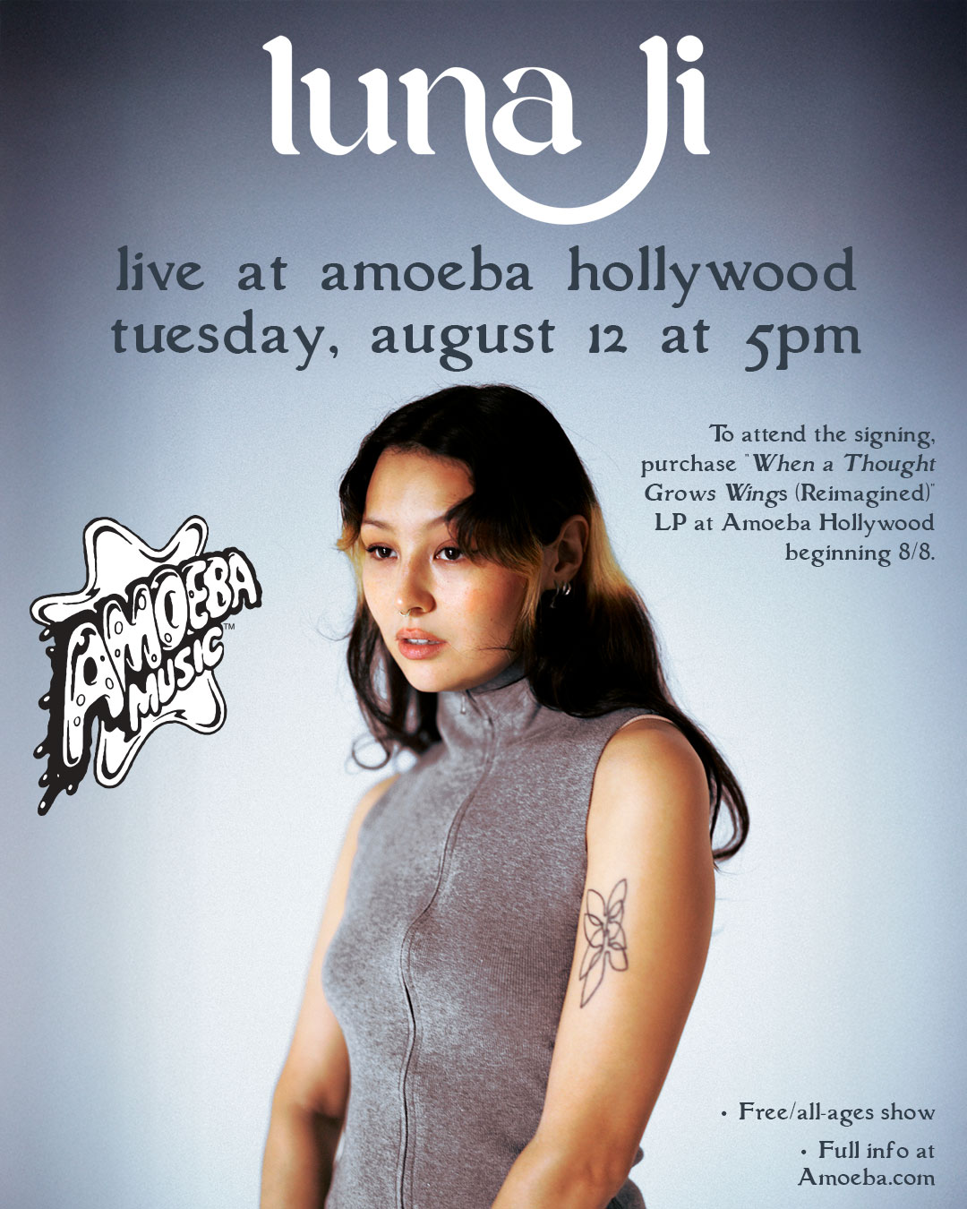 JUST ANNOUNCED Luna Li is performing live signing her new LP  