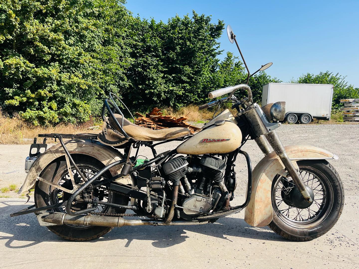 For sale: very rare 1957 Rikuo ( King of the Road ) RQ750. Rikuo