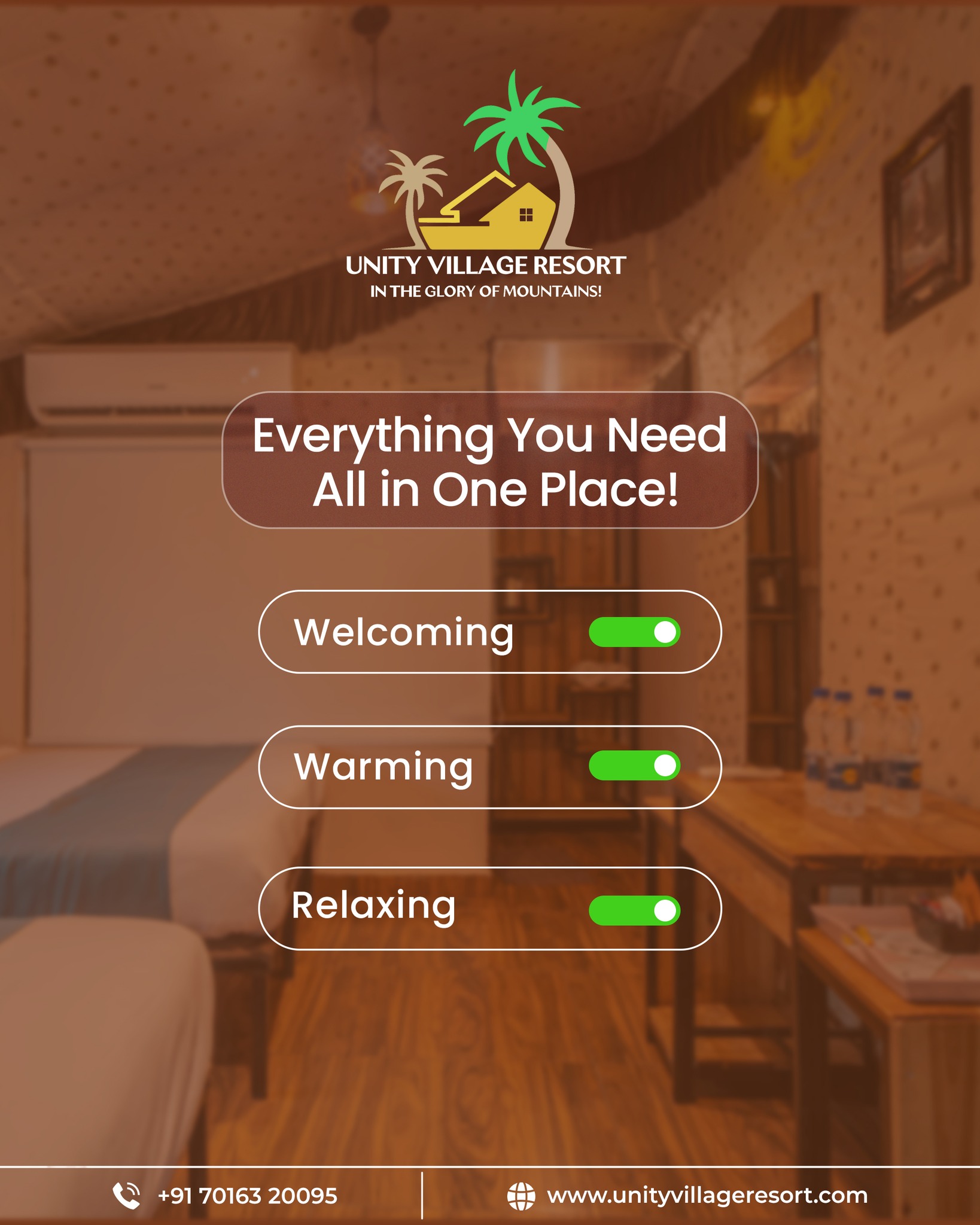 Unity - From comfort to care, experience it all at Unity Village Resort ...