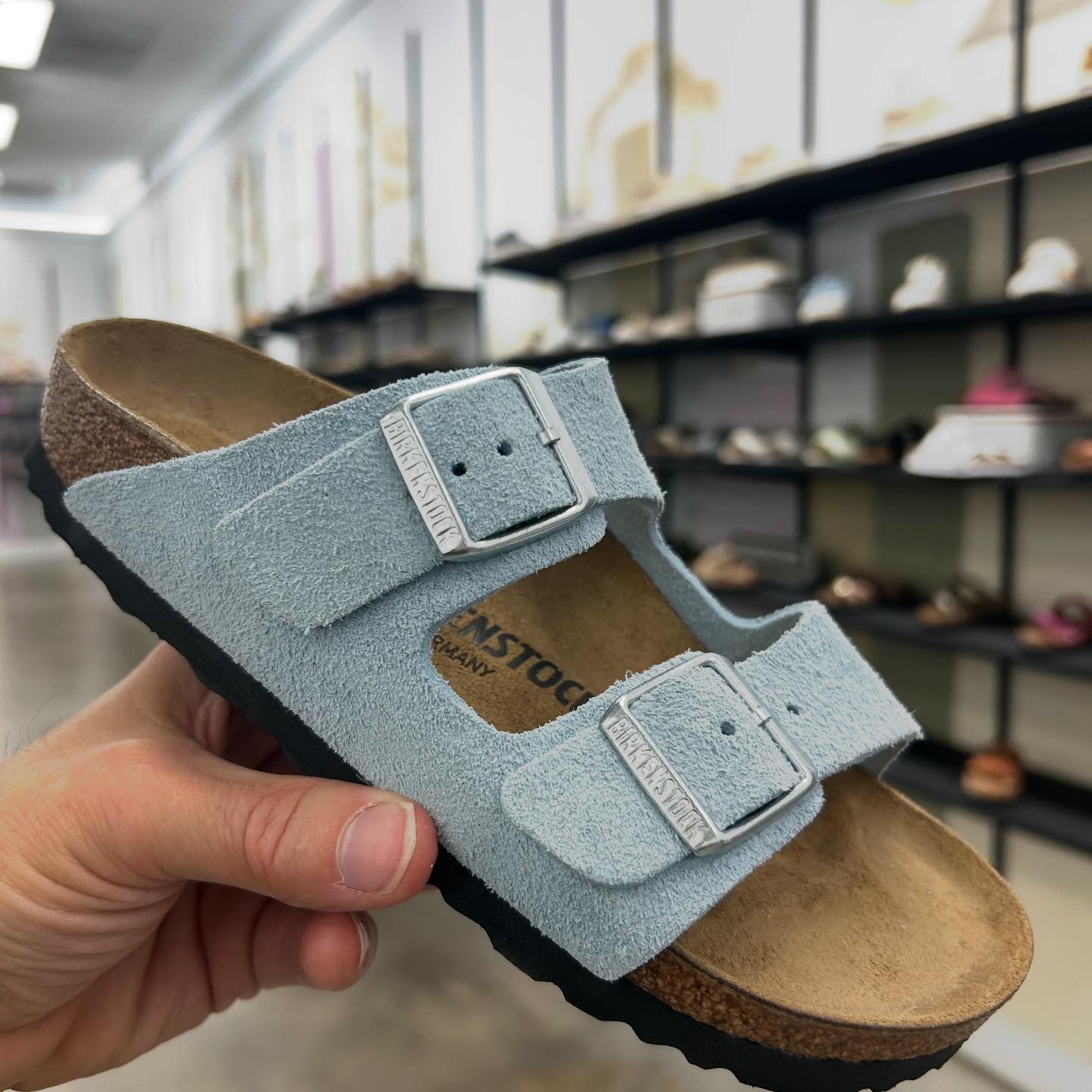 The limited-edition release is brushed with Carolina blue. ?
