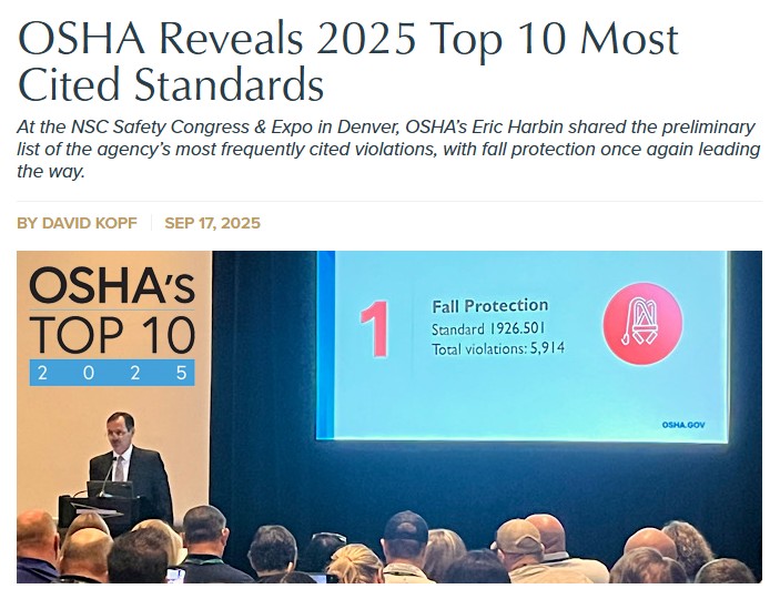 Acadisafe - 🚧 OSHA’s 2025 Top 10 Violations: What It Means for ...