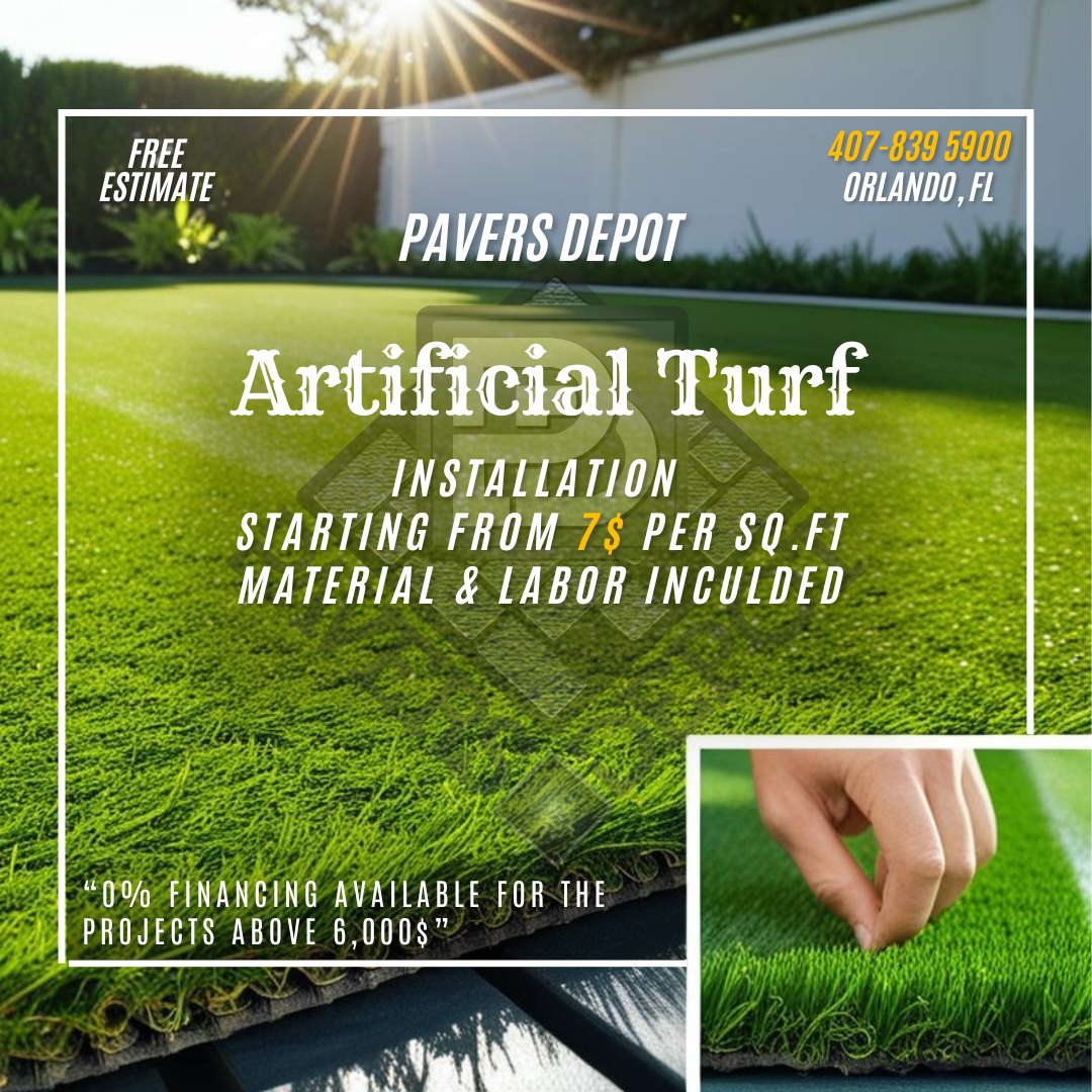 Pavers - Artificial Turf Installation starting from 7$/sq.ft Material ...