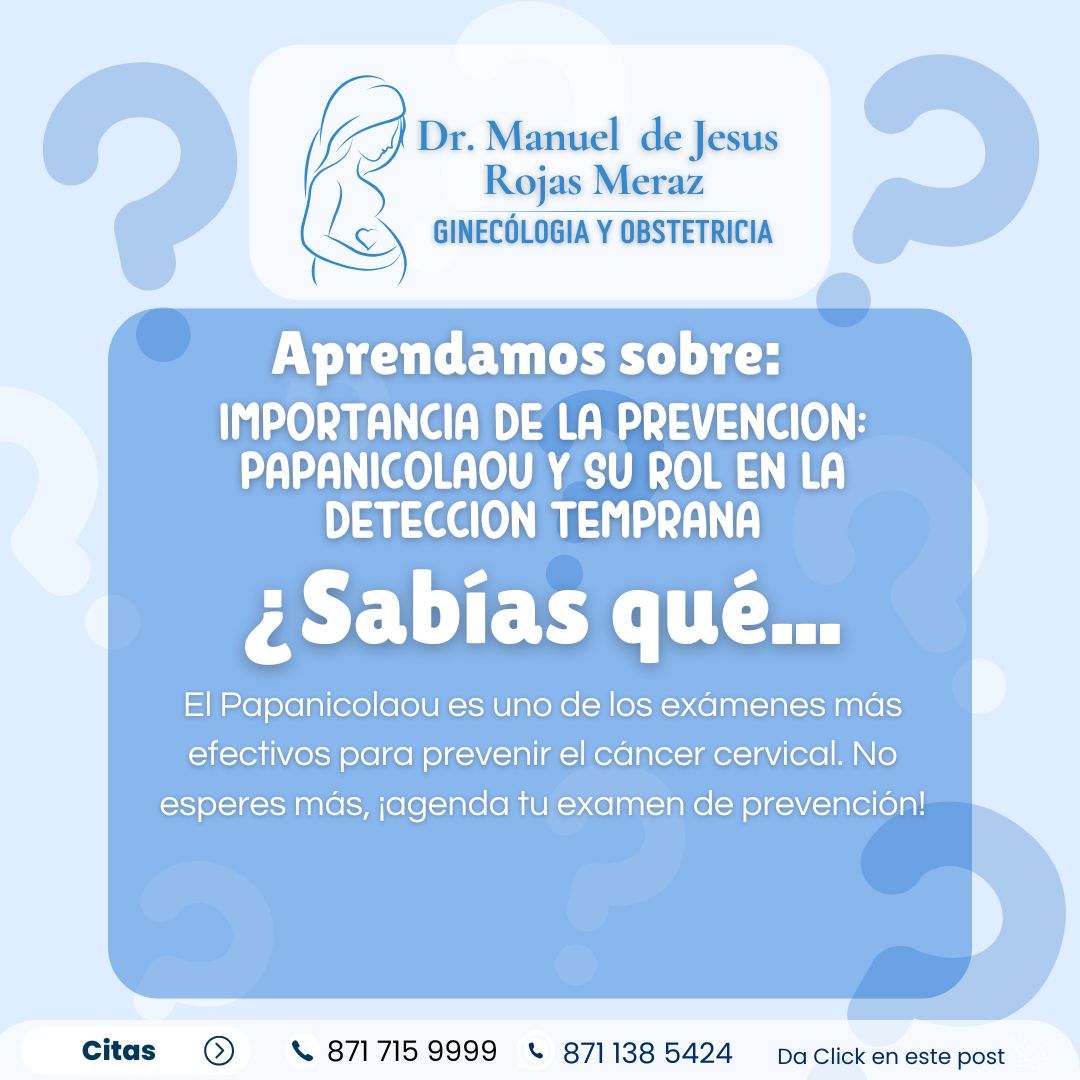 Dr. - 🩺 Un examen que puede salvar tu vida El Papanicolaou es la mejor ...