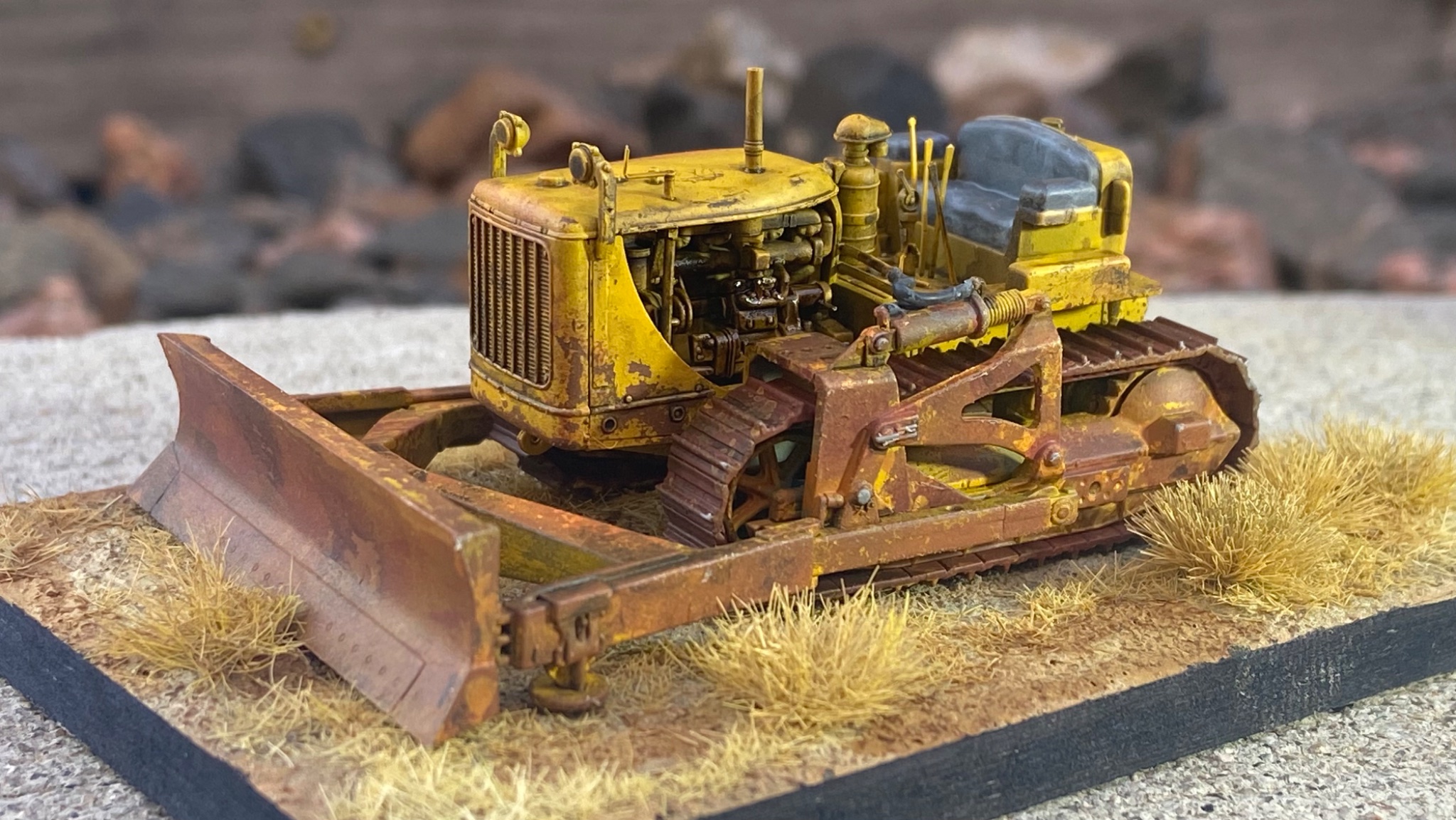 Kit Di Montaggio Bulldozer Caterpillar D7 Con LeTourneau R7 &ndash; Stampa 3D 1:87 - 1:35