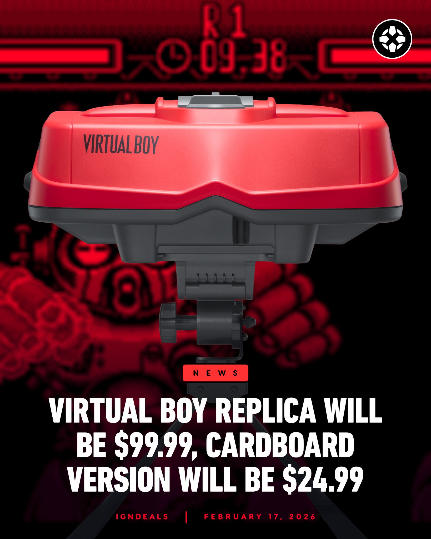 Five classic Virtual Boy titles are now available to play on