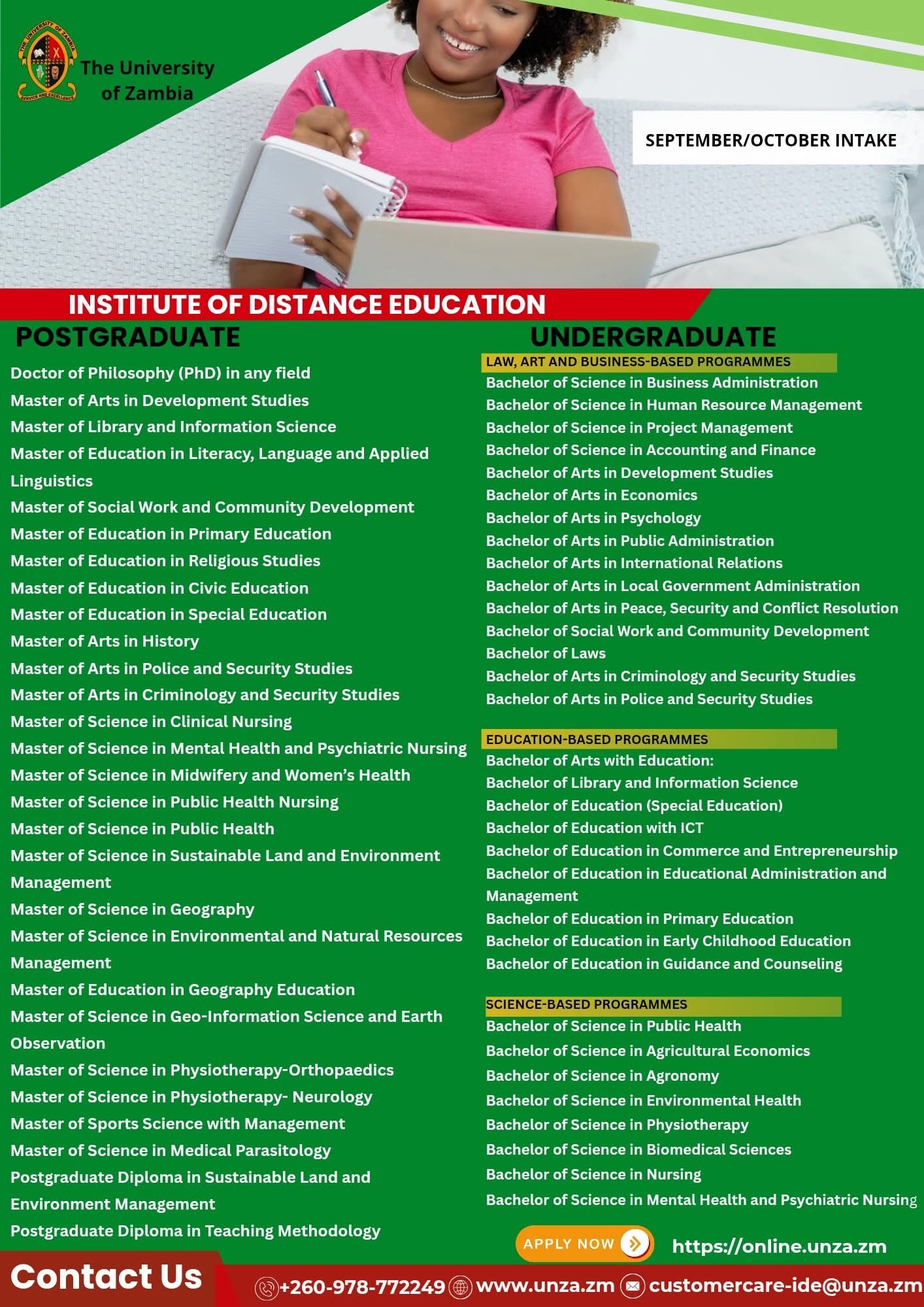 The University of Zambia -UNZA