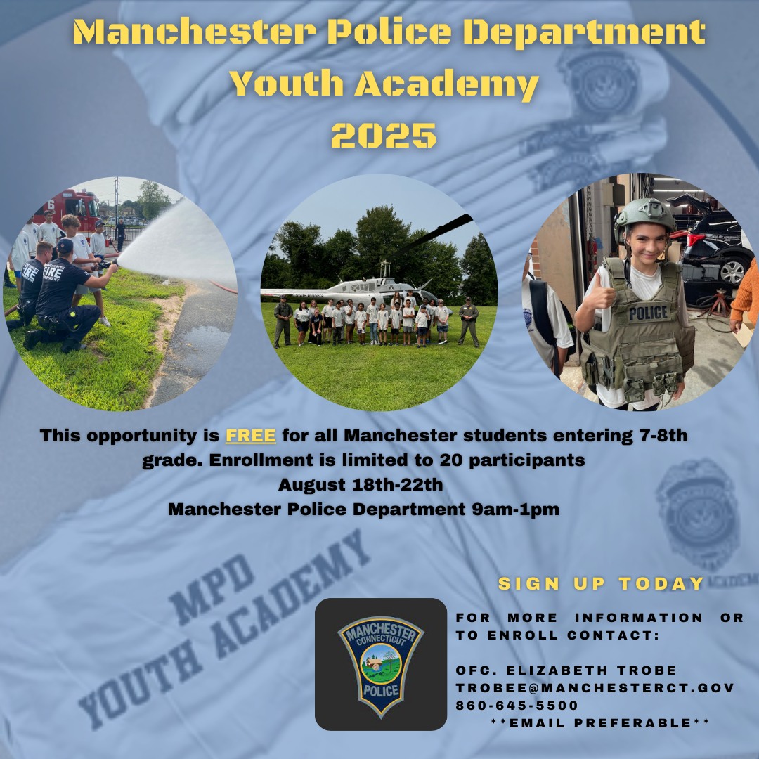 Manchester - We are excited to announce the Manchester Police ...