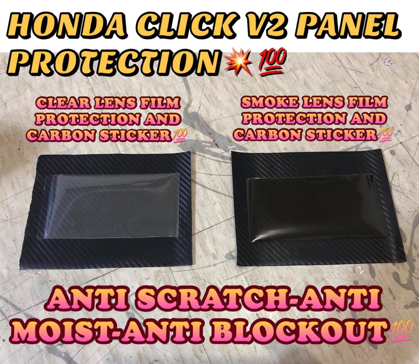 Istiker Hub - HONDA CLICK V2 PANEL PROTECTION WITH CARBON... | Facebook
