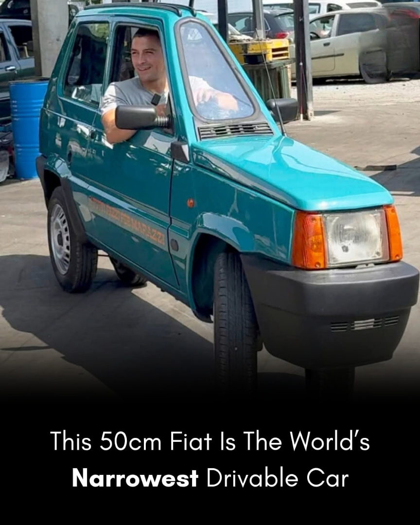 Homegrown - The narrowest drivable car in the world is a modified Fiat ...