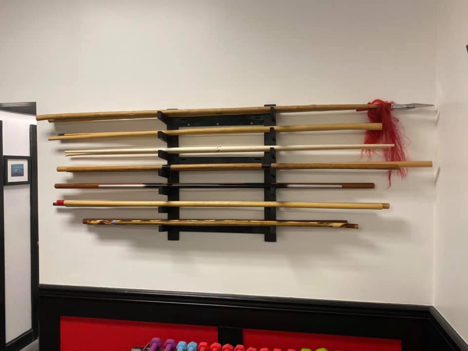 New Bo/Spear rack for the dojo - Cascades Studios
