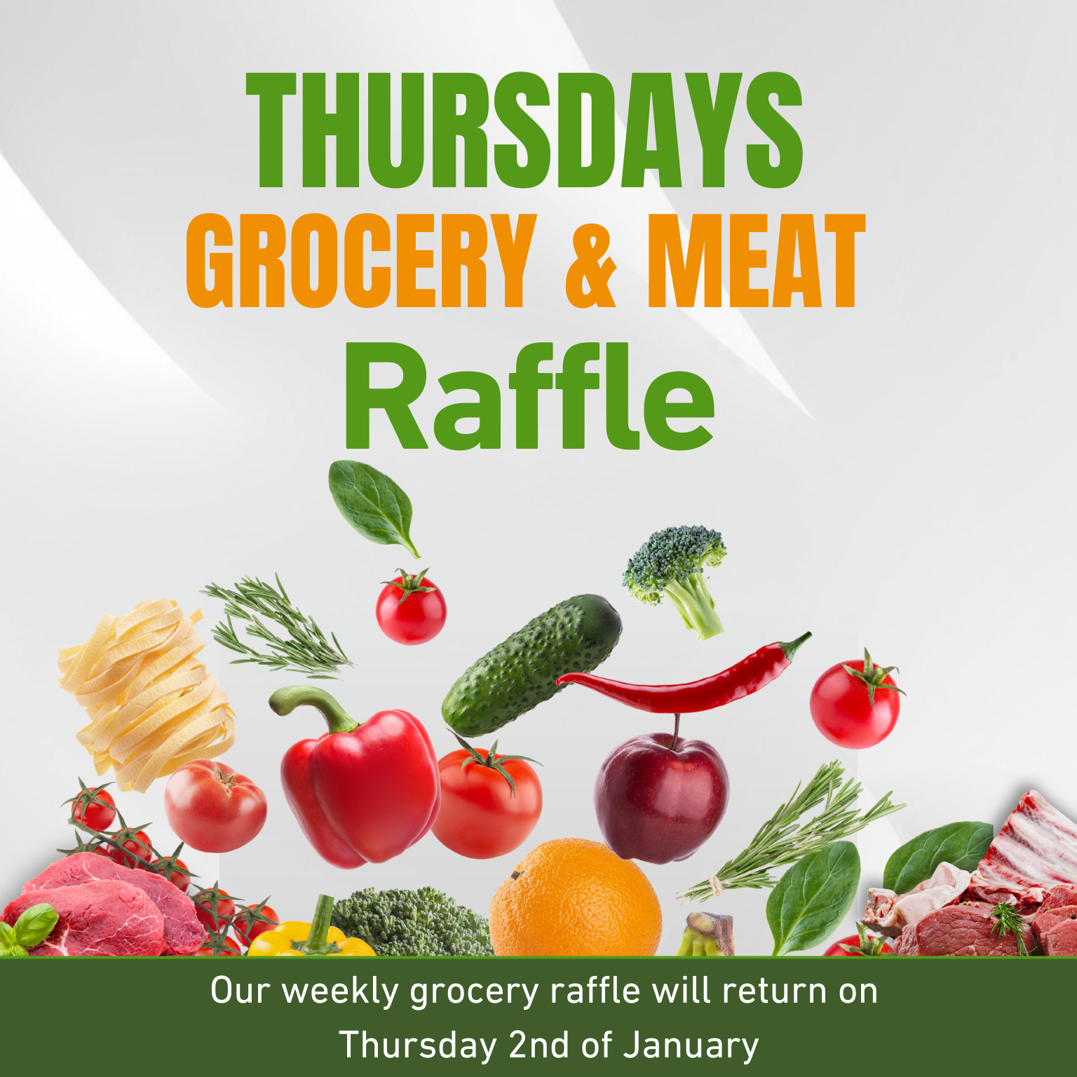 The Ex Servos - 🥳 Our grocery raffles are back for 2025! 🛒... | Facebook