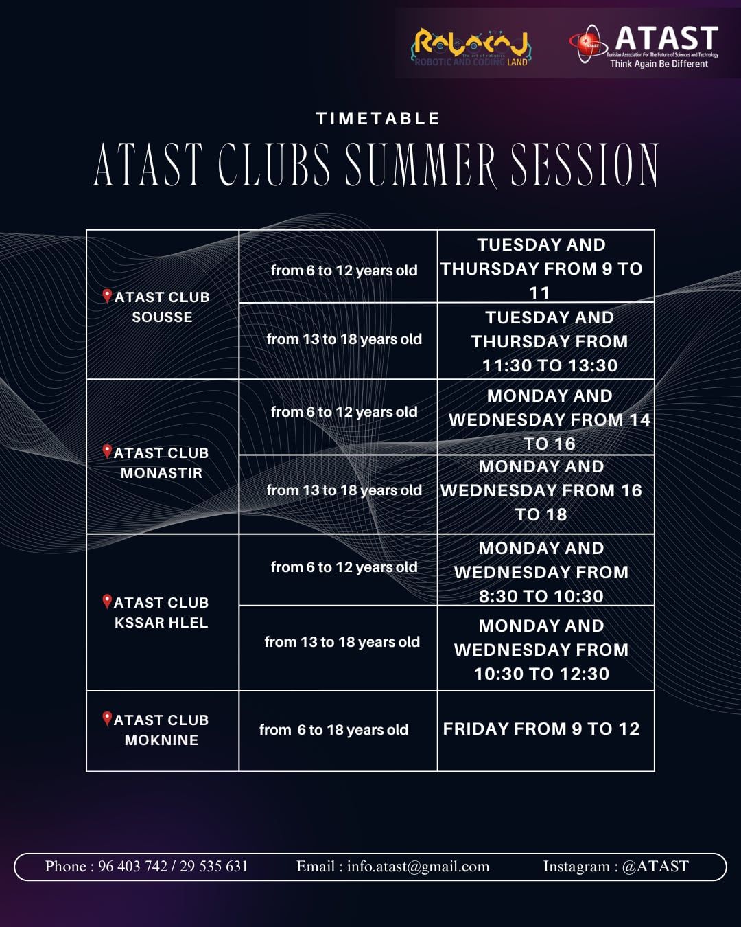 ATAST Club Sousse added a new photo. - ATAST Club Sousse