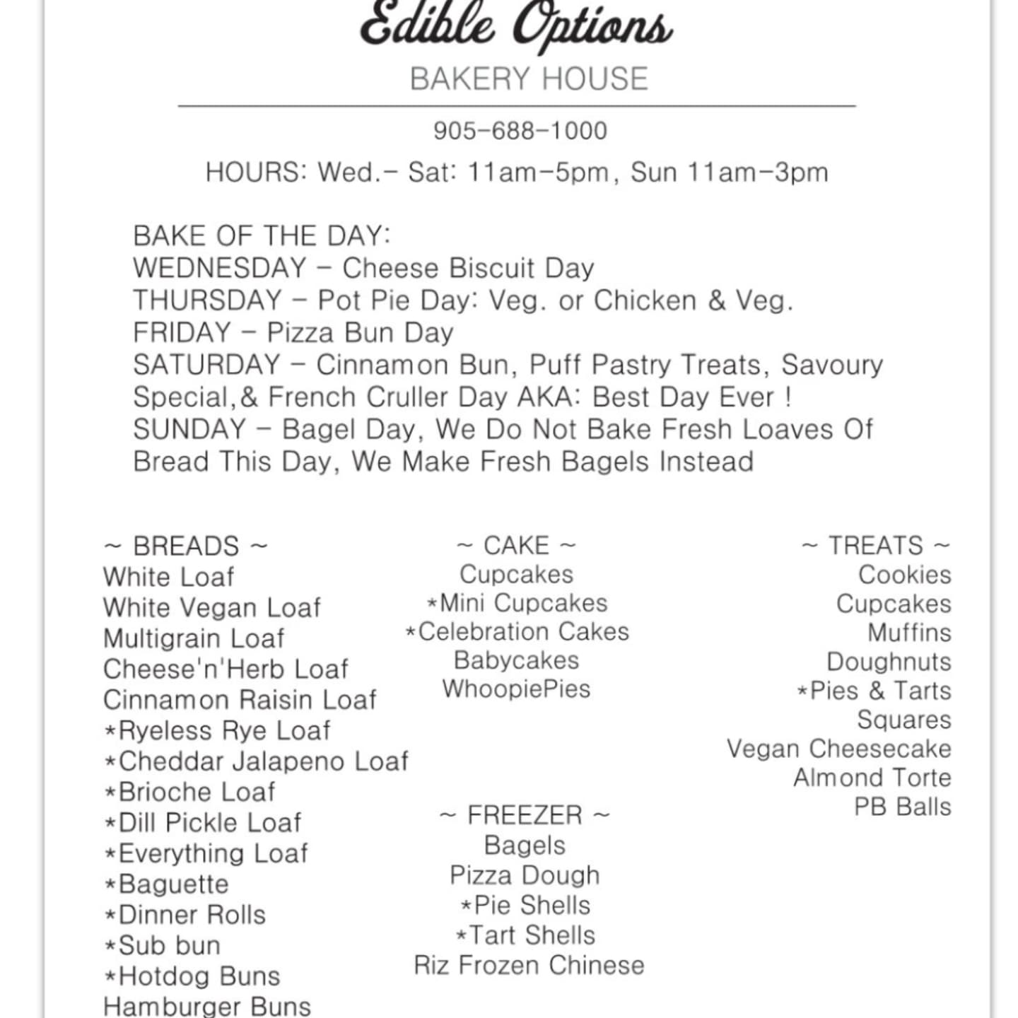 Edible Options | Saint Catharines ON