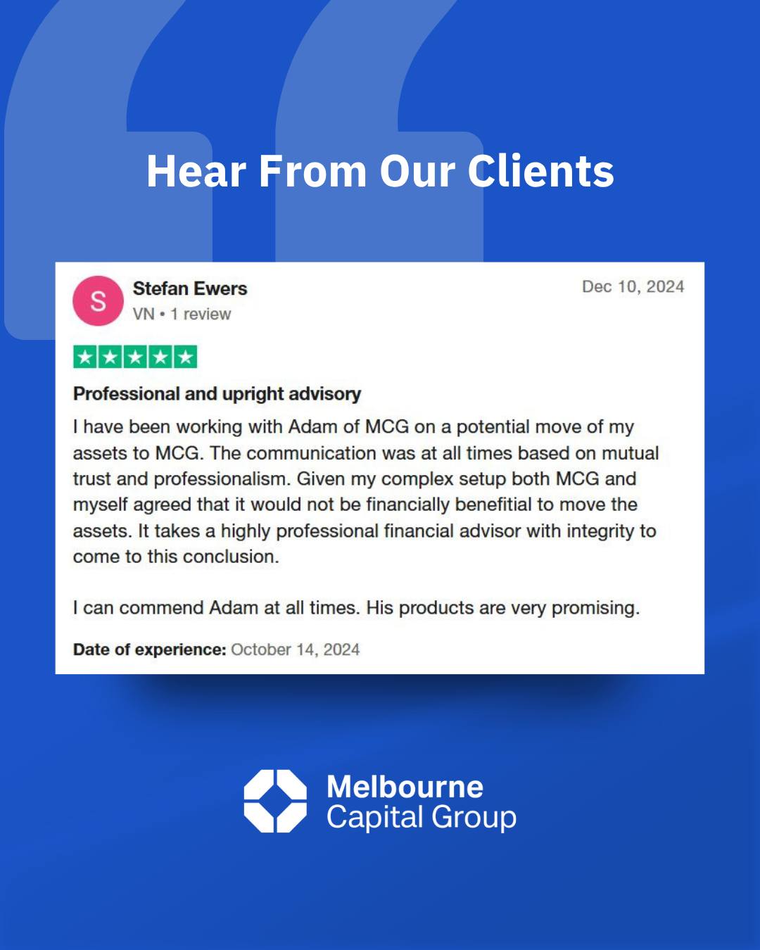 Melbourne - Client trust and integrity are central to how we operate at ...