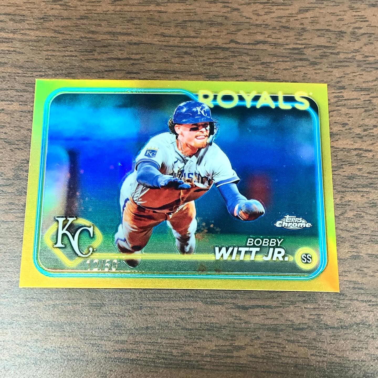 New 2025 Topps Silver Pack Chrome Bobby Witt Jr Autograph!
