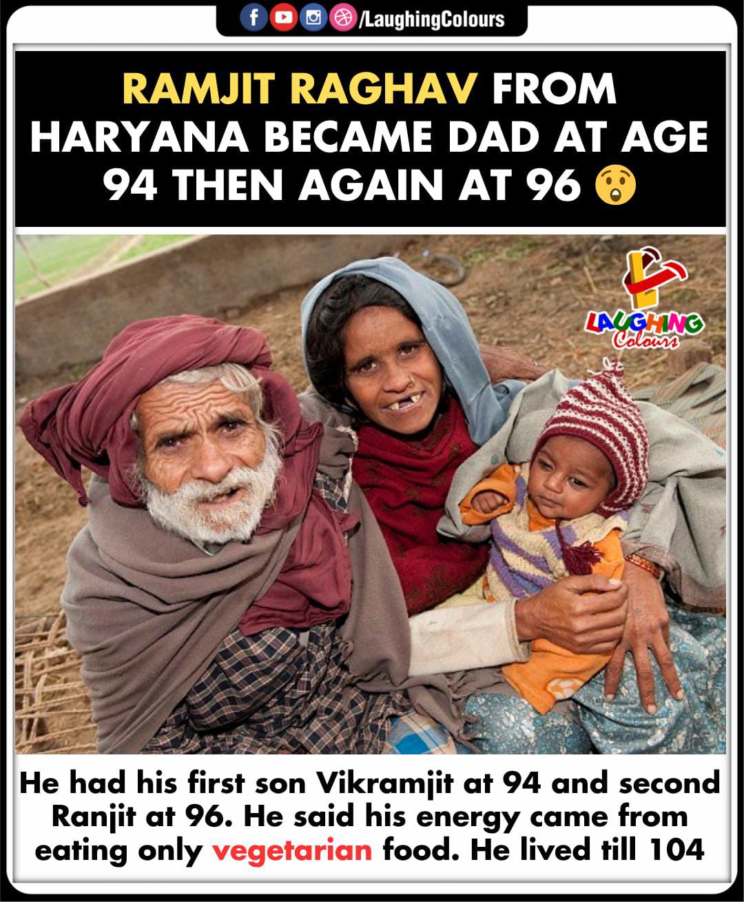Laughing - Dad at 94 & 96! 😲 #ramjitraghav #latefatherhood #longevity # ...