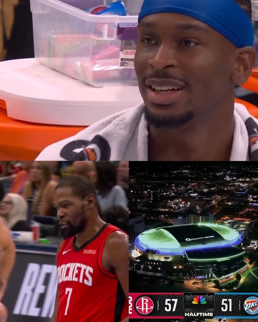 Full - Halftime in OKC: Rockets lead 57-51 — KD and Chet HOOPING in the ...