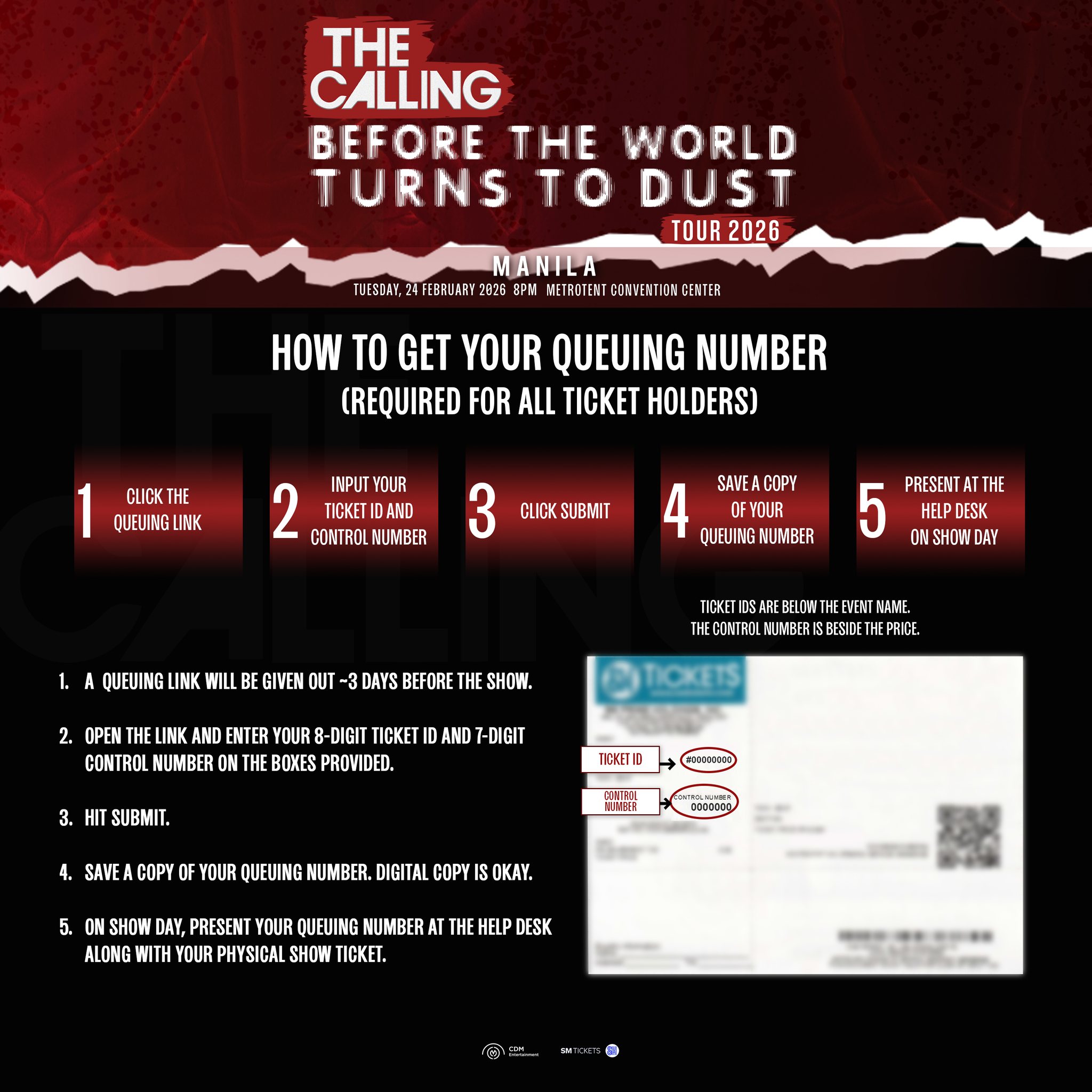 Here's how to get your Queuing Number... - CDM Entertainment | Facebook