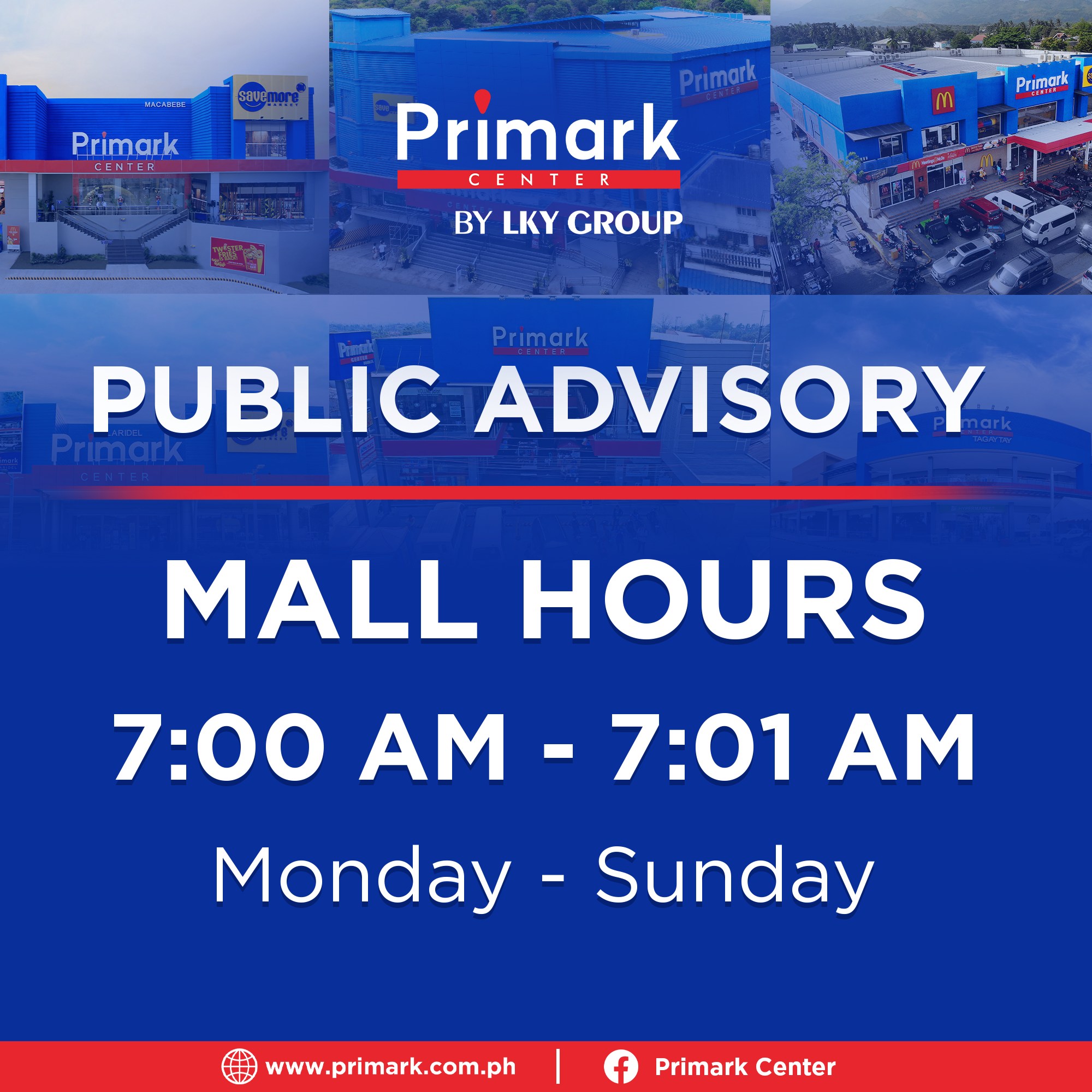 Primark - 🚨 NEW MALL HOURS!🚨 We are adjusting our mall hours here in ...