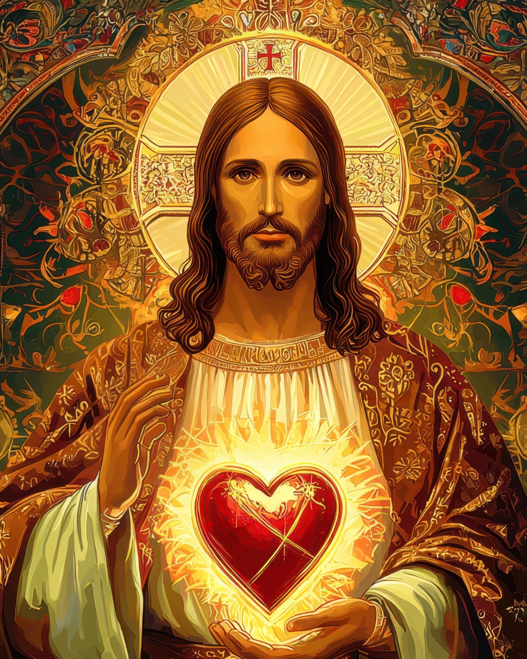 St. - Today we honour The Most Sacred Heart of Jesus ️ A heart ...