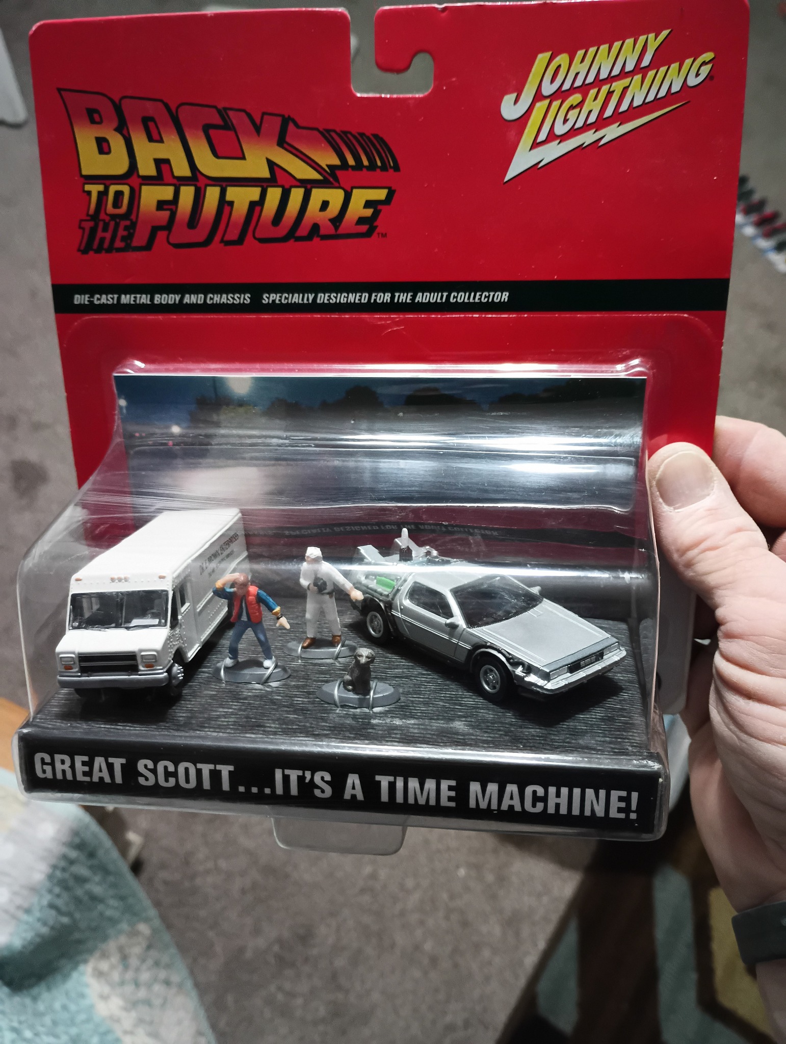 Vintage Johnny Lightning Back to the Future diorama for trade