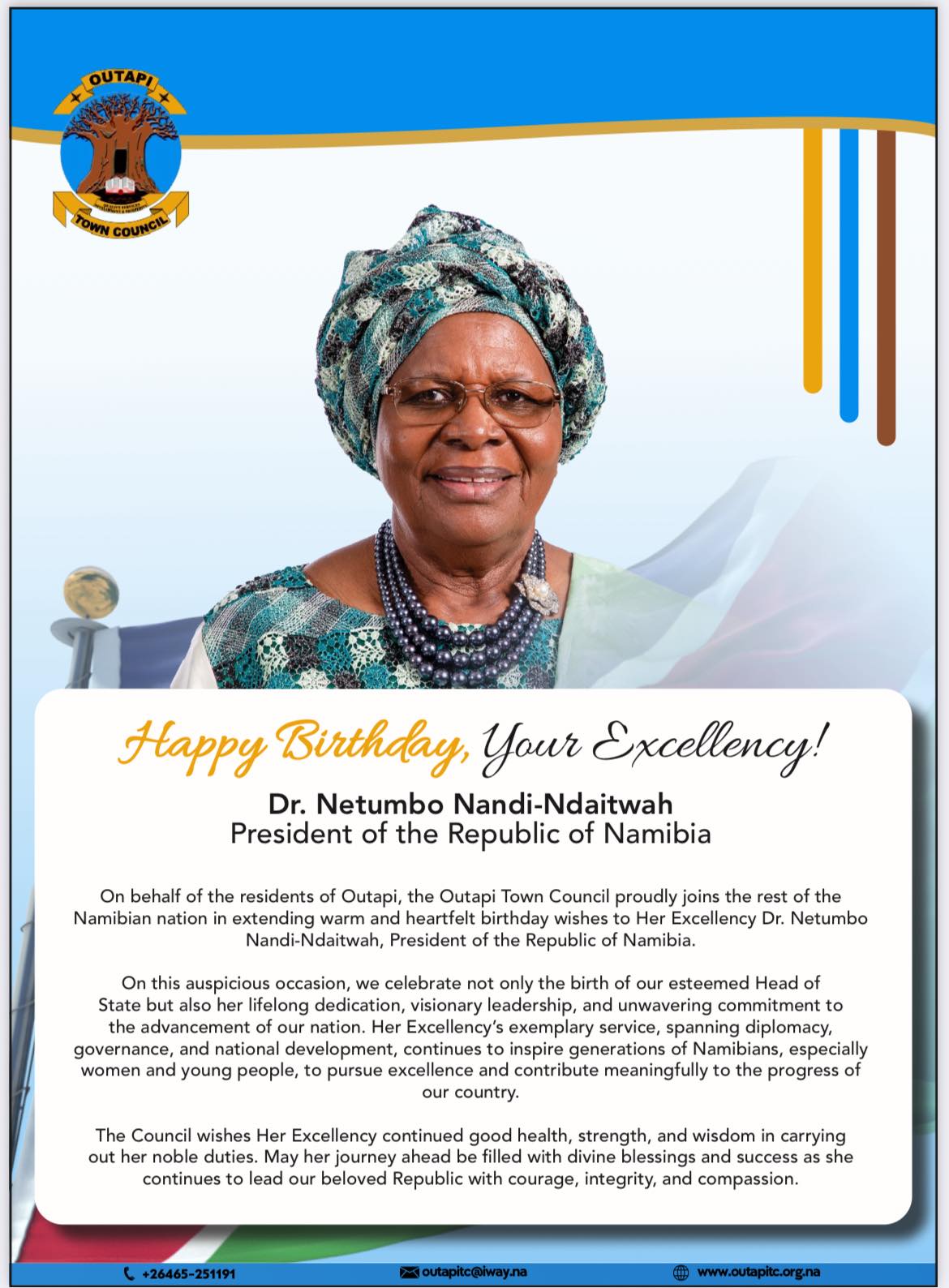 The Outapi Town Council warmly... - Outapi Town Council | Facebook