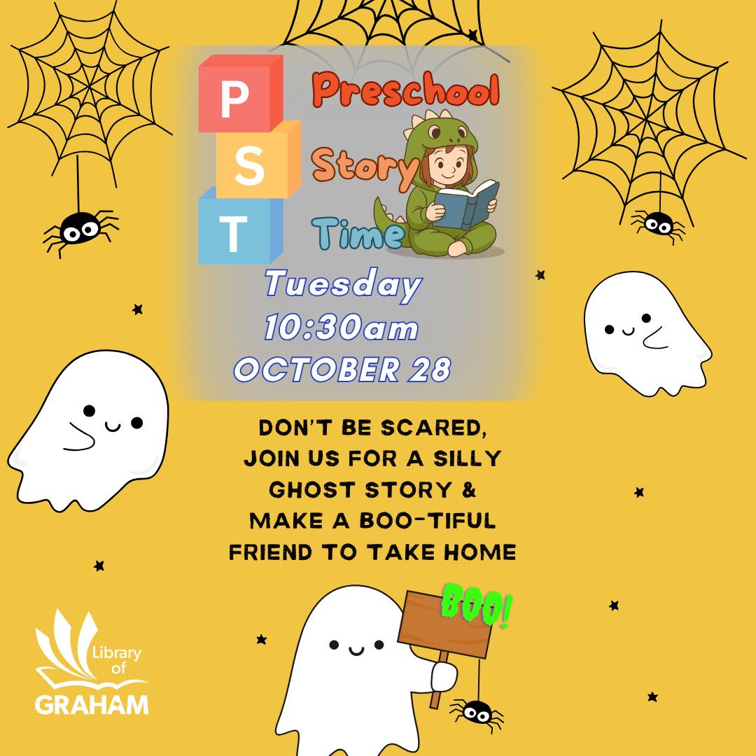 👻👻 BOO! Did we scare you? 😆... - Library of Graham, Texas | Facebook