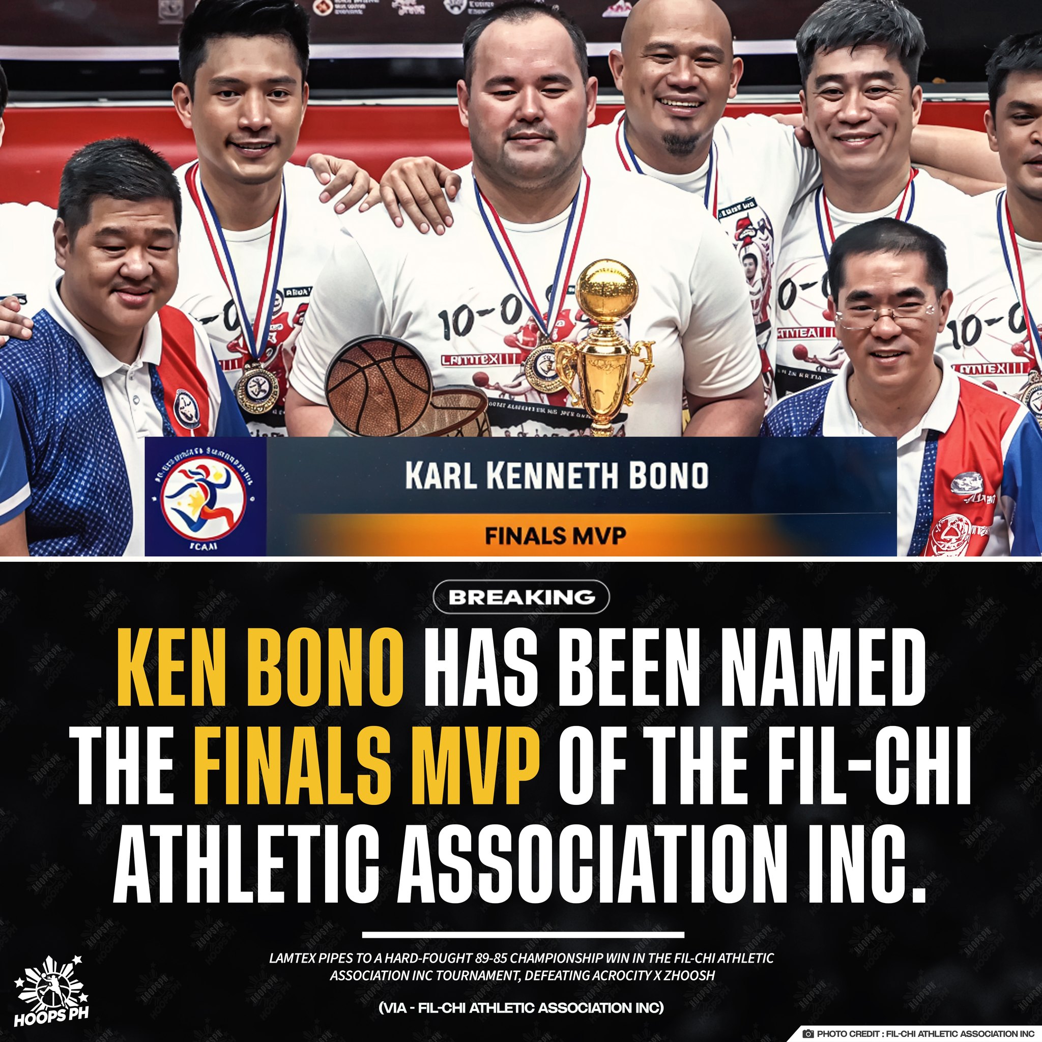 Hoops - 🚨BREAKING: Ken Bono has been named the Finals MVP of the Fil ...