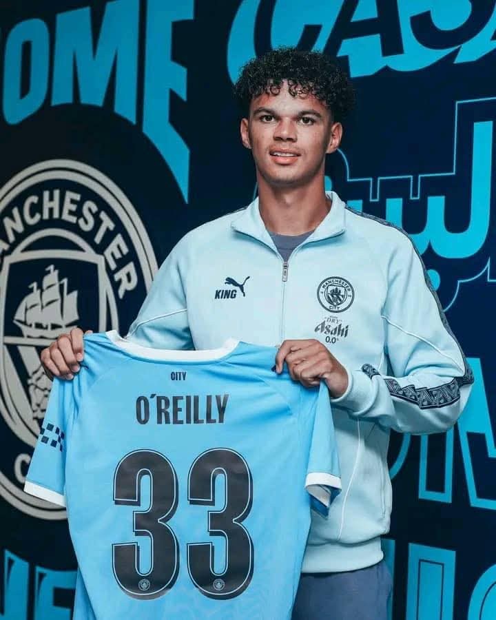 Academy graduate Nico O'Reilly will wear the number 33 shirt for